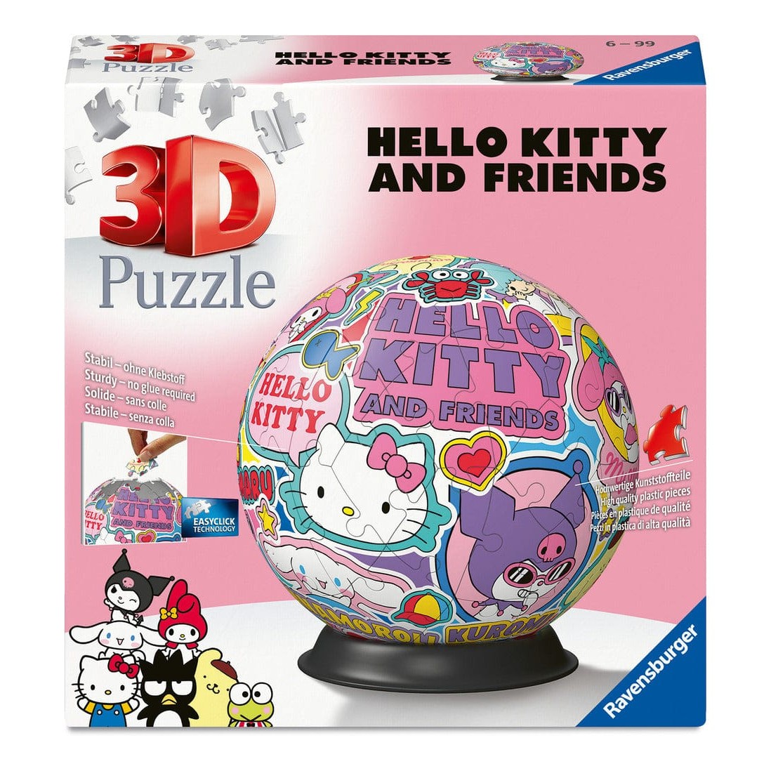 Ravensburger: Hello Kitty 3D Puzzle Ball 72pc Puzzle