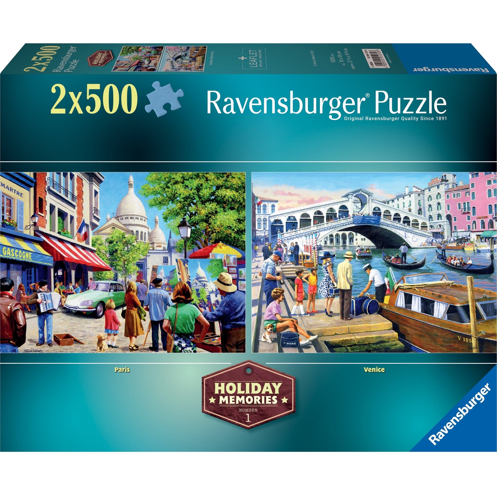 Ravensburger Holiday Memories 2x 500pc Jigsaw Puzzle Set 4005555012726
