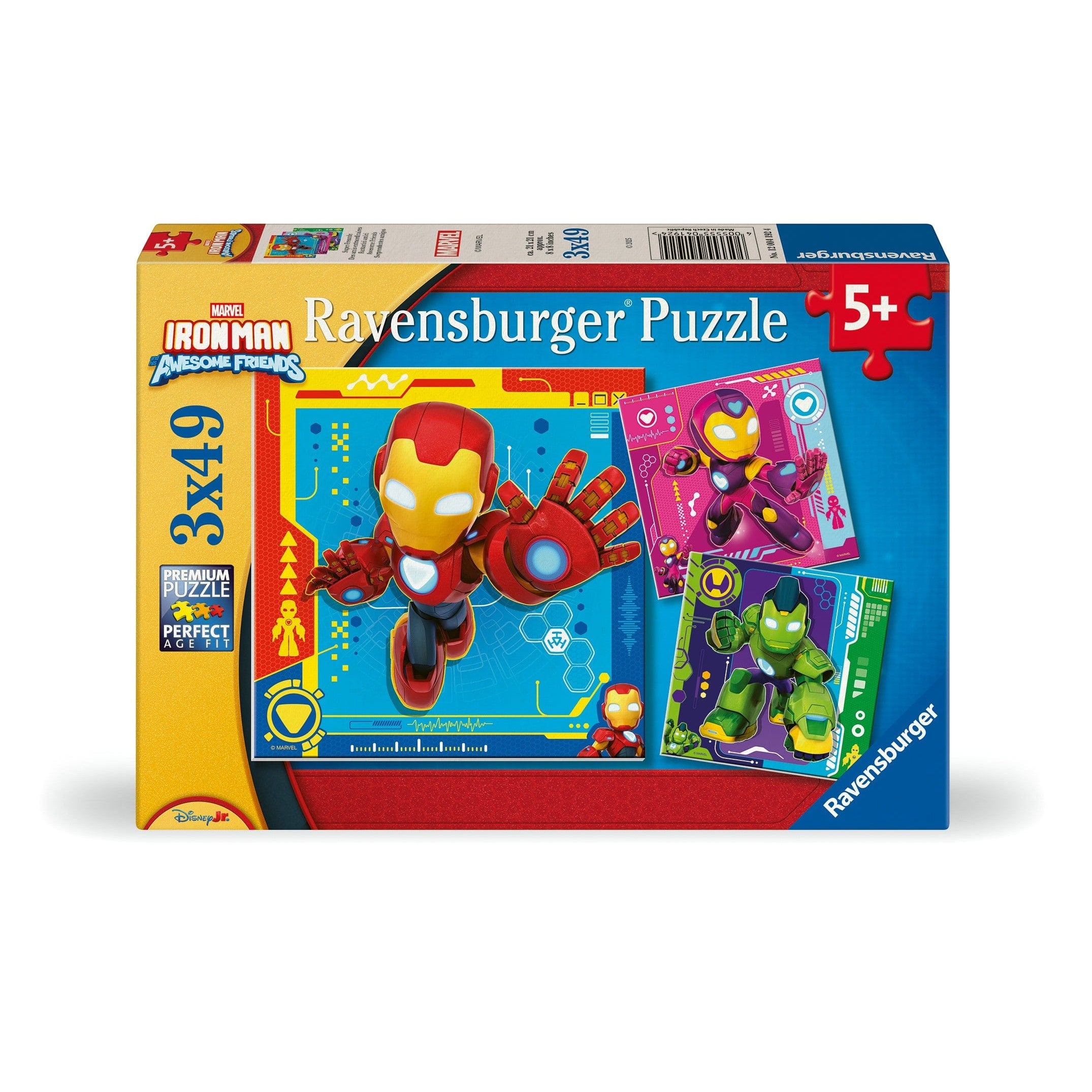 Ravensburger: Iron Man and His Awesome Friends 3x49 Piece Jigsaw Puzzle