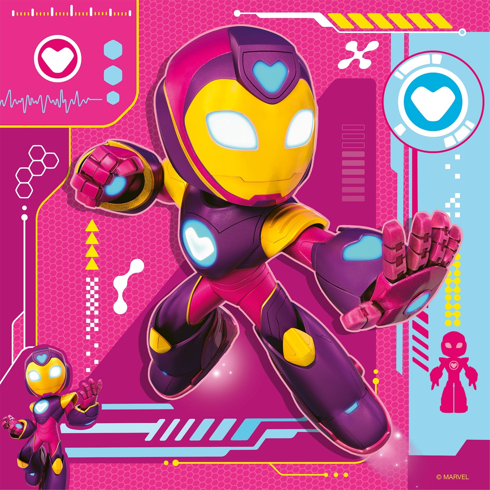Ravensburger: Iron Man and His Awesome Friends 3x49 Piece Jigsaw Puzzle