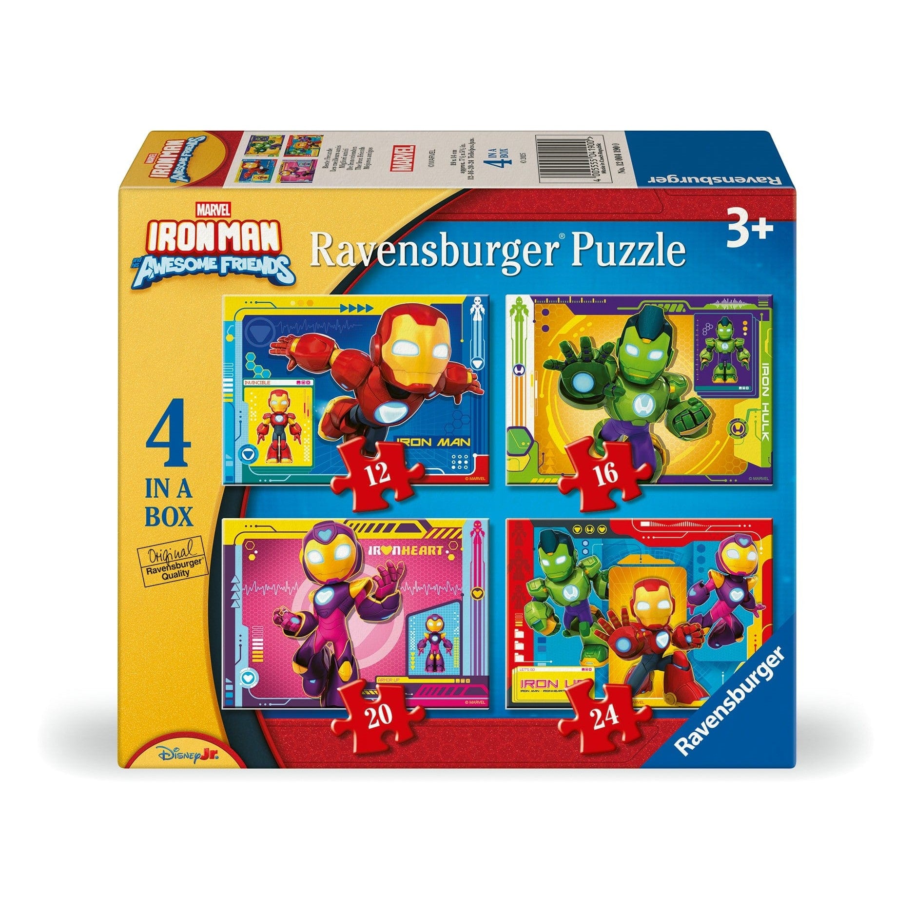 Ravensburger: Iron Man and His Awesome Friends 4 in a Box Game