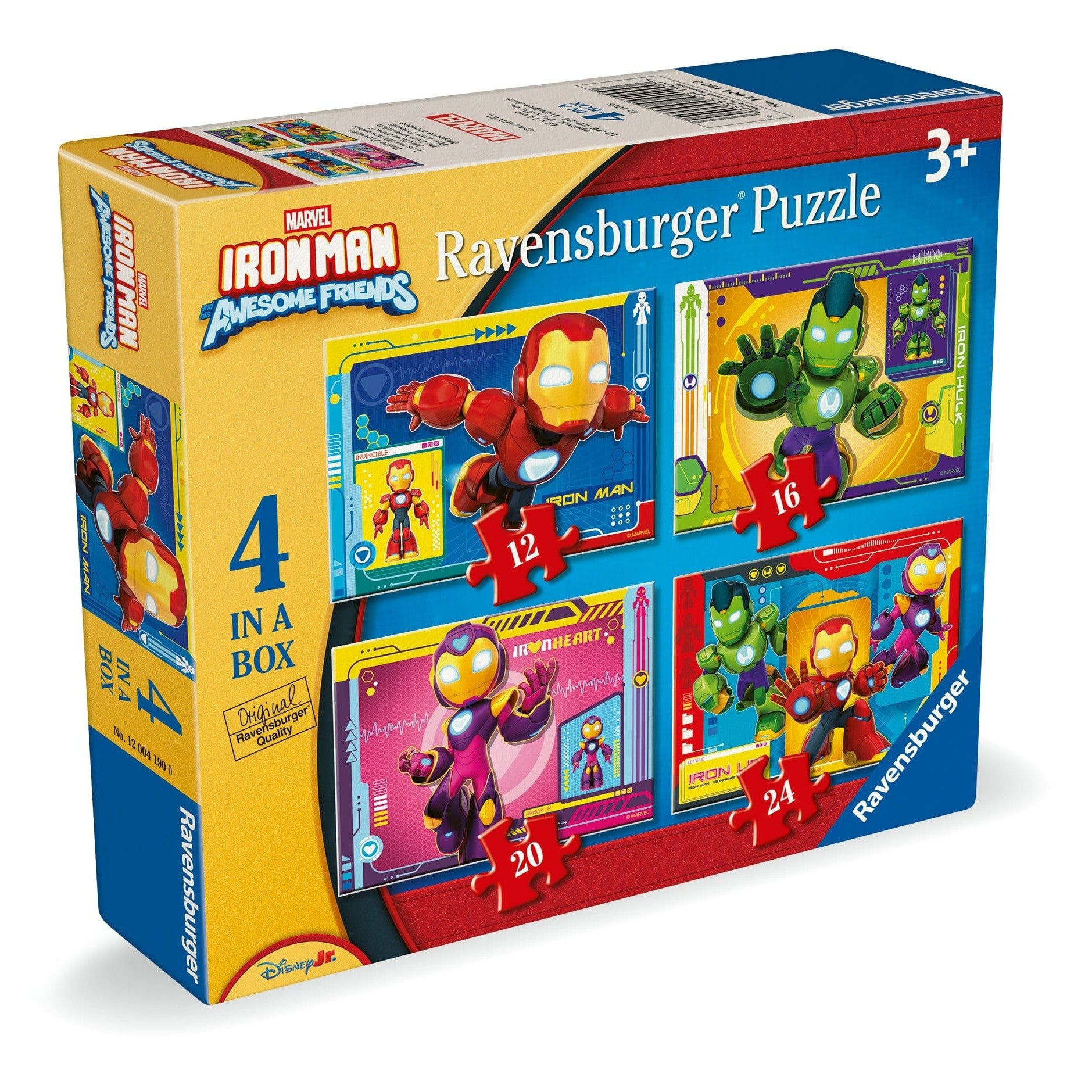 Ravensburger: Iron Man and His Awesome Friends 4 in a Box Game
