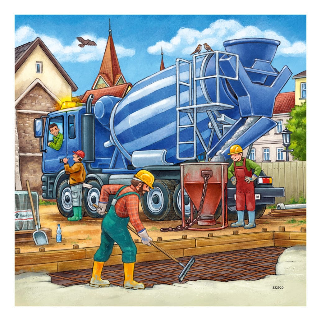Ravensburger Large Construction Vehicles 3x49 Piece Jigsaw Puzzle