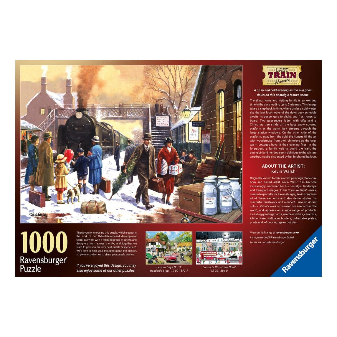 Ravensburger Last Train Home 1000pc Puzzle