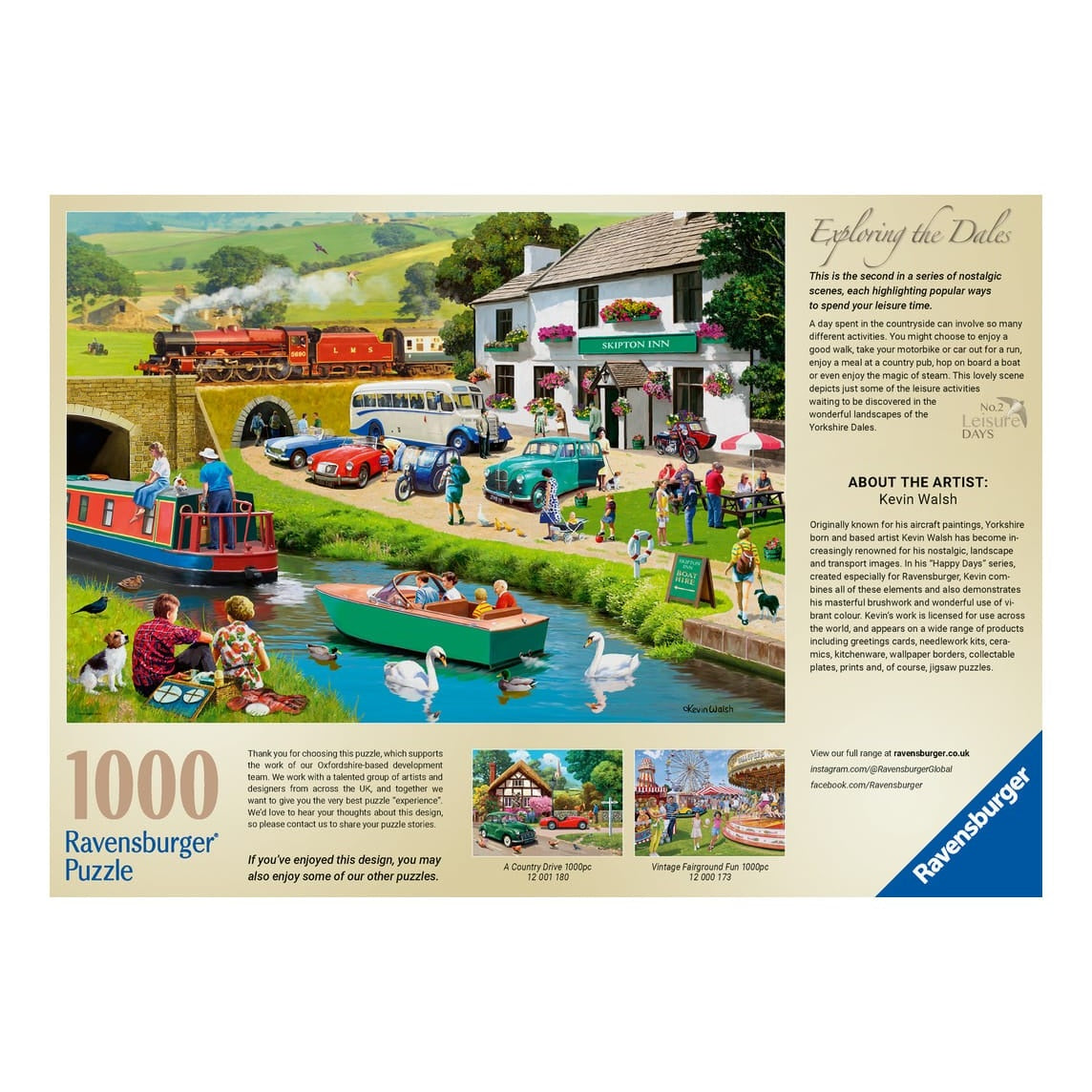 Ravensburger Leisure Days No 2 Exploring The Dales Countryside Leisure Activities 1000 Piece Jigsaw Puzzle 4005555000723