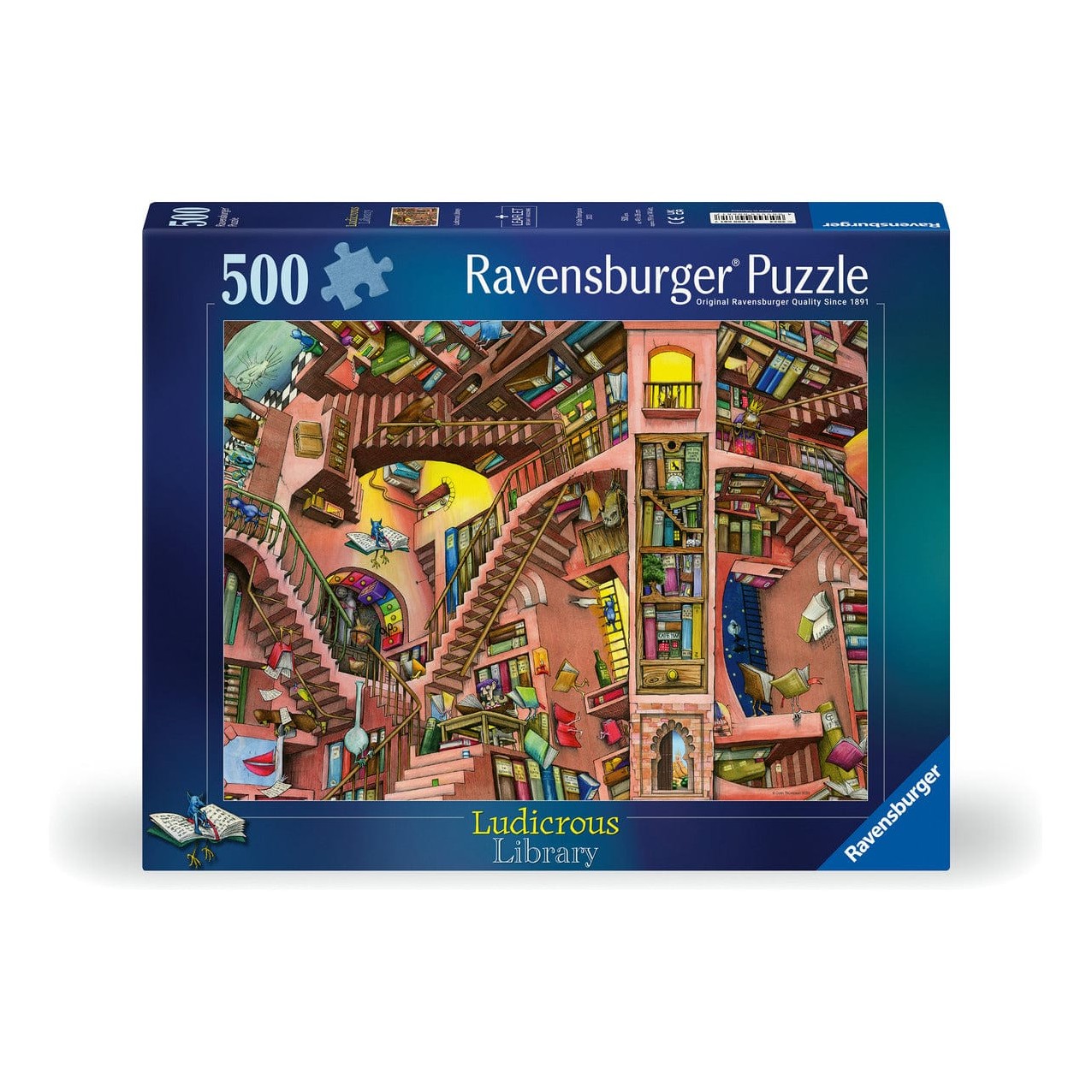 Ravensburger Ludicrous Library 500pc Puzzle
