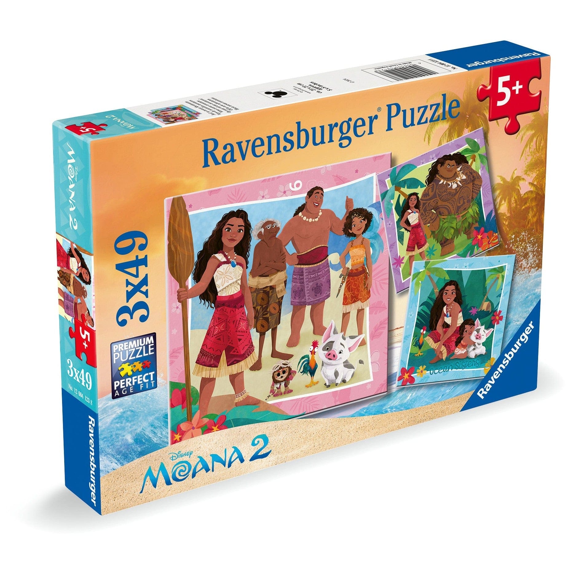 Ravensburger Moana 2 3x49 Piece Jigsaw Puzzle 4005555041238