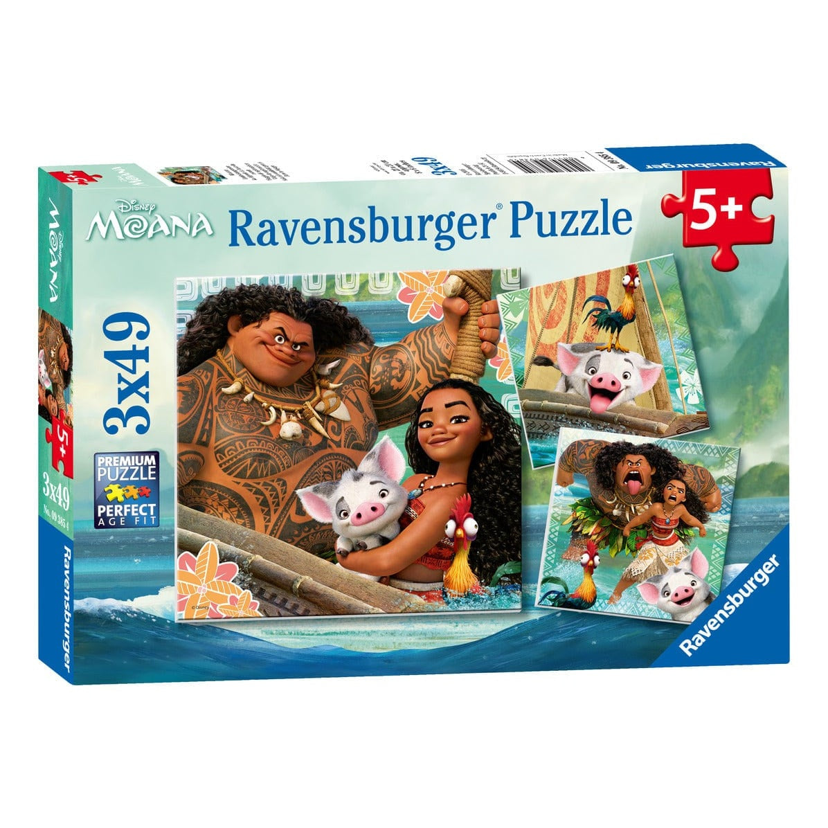 Ravensburger: Moana 3x49 Piece Jigsaw Puzzle