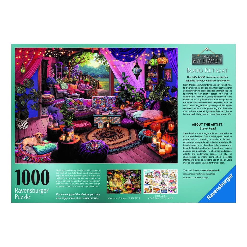 Ravensburger My Haven No. 12 Boho Resort 1000pc Puzzle 4005555014553