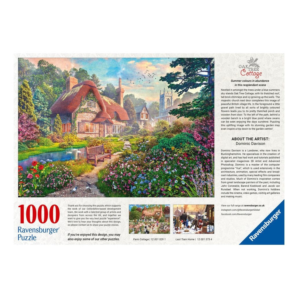 Ravensburger Oak Tree Cottage 1000pc Puzzle 4005555015710