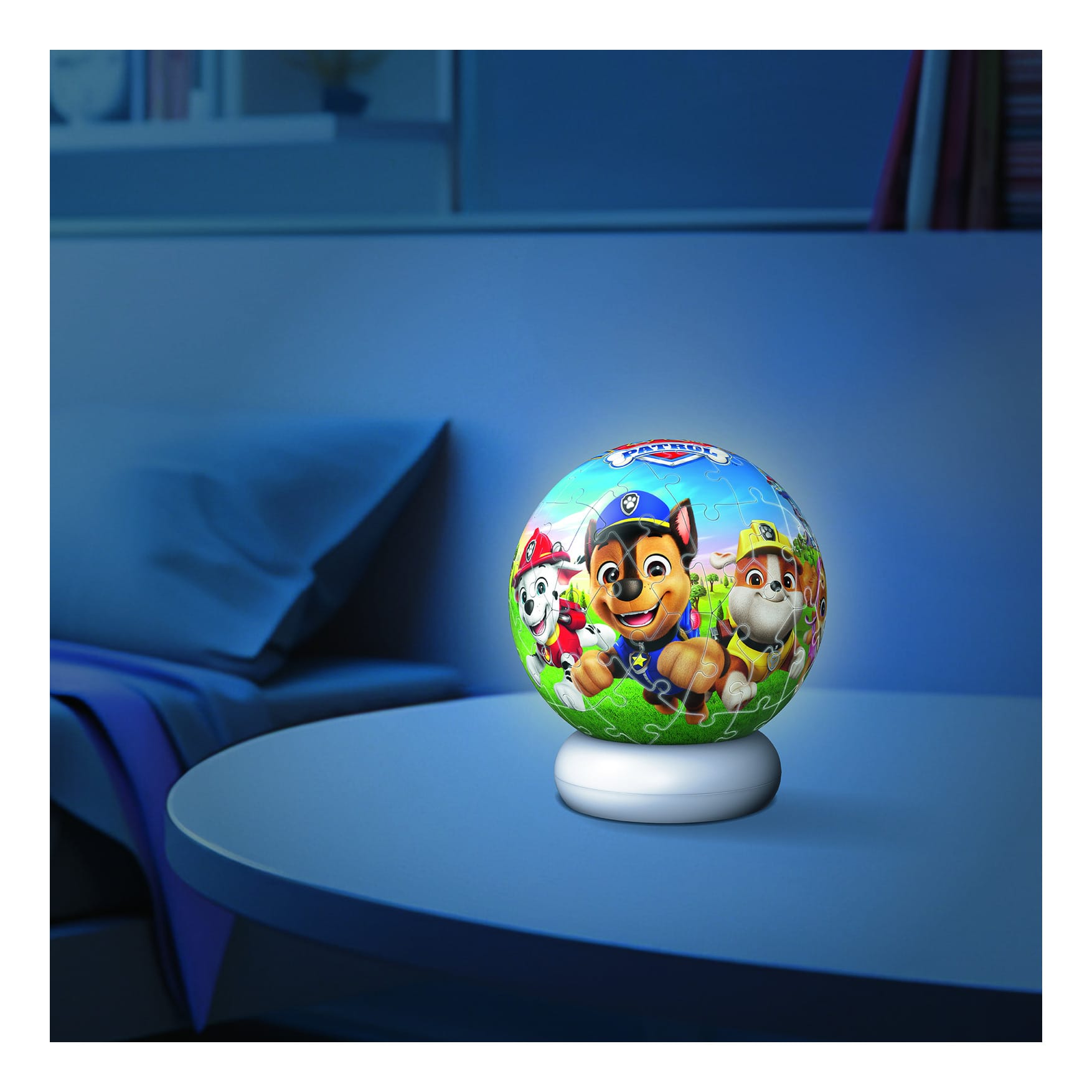 Ravensburger Paw Patrol 72 Piece Jigsaw Puzzle Night Light Ball 3D Collectible Gift 4005555080572