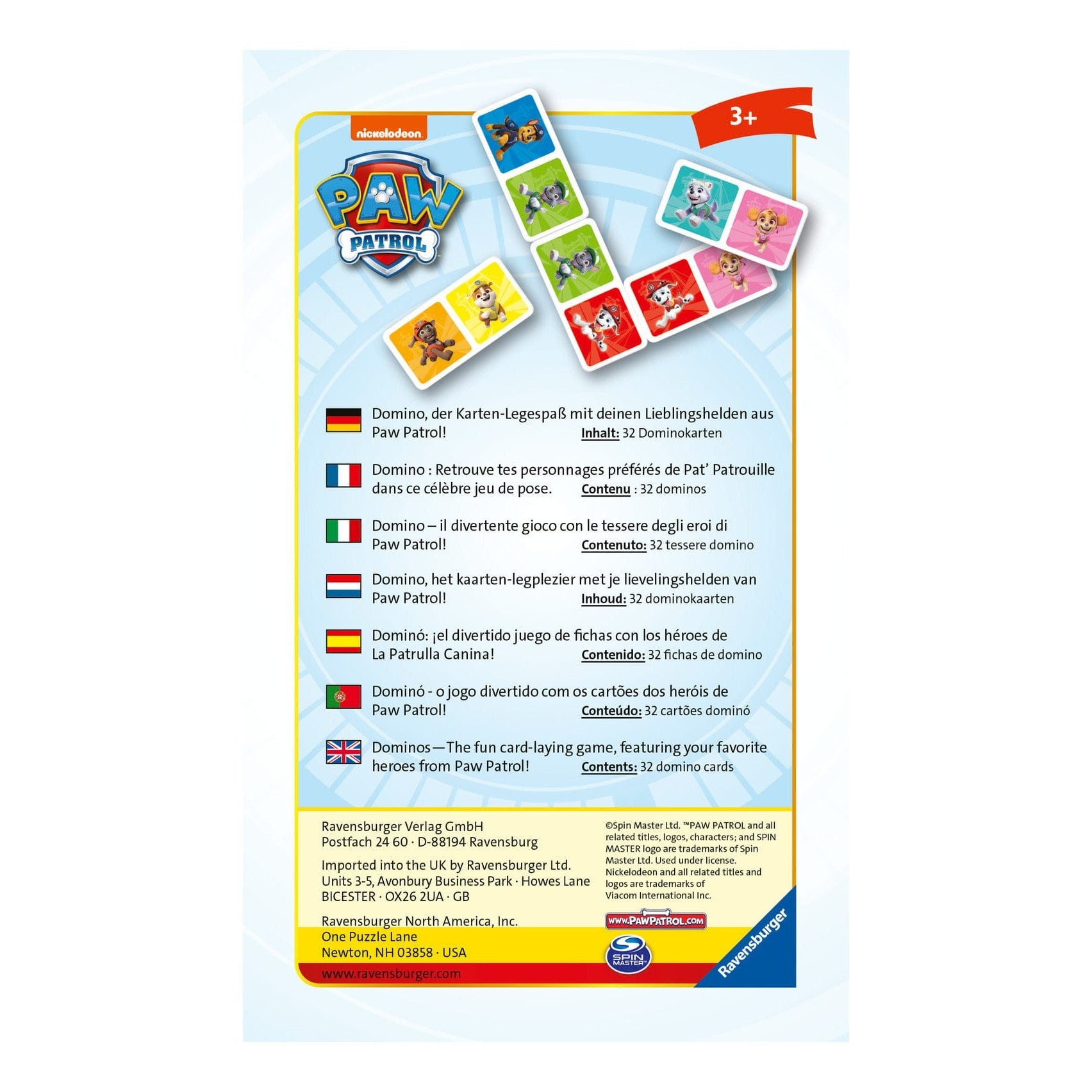 Ravensburger: Paw Patrol Dominoes Game