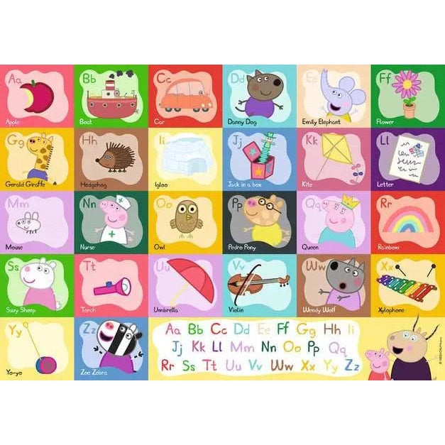 Ravensburger - Peppa Pig Alphabet Giant Floor Puzzle - 30 Pieces Puzzle 4005556031160