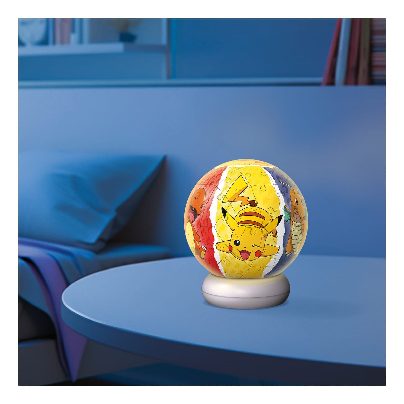 Ravensburger Pokemon 3D Puzzle Ball Night Light Globe LED Edition 216 Piece Jigsaw Puzzle 4005555080534