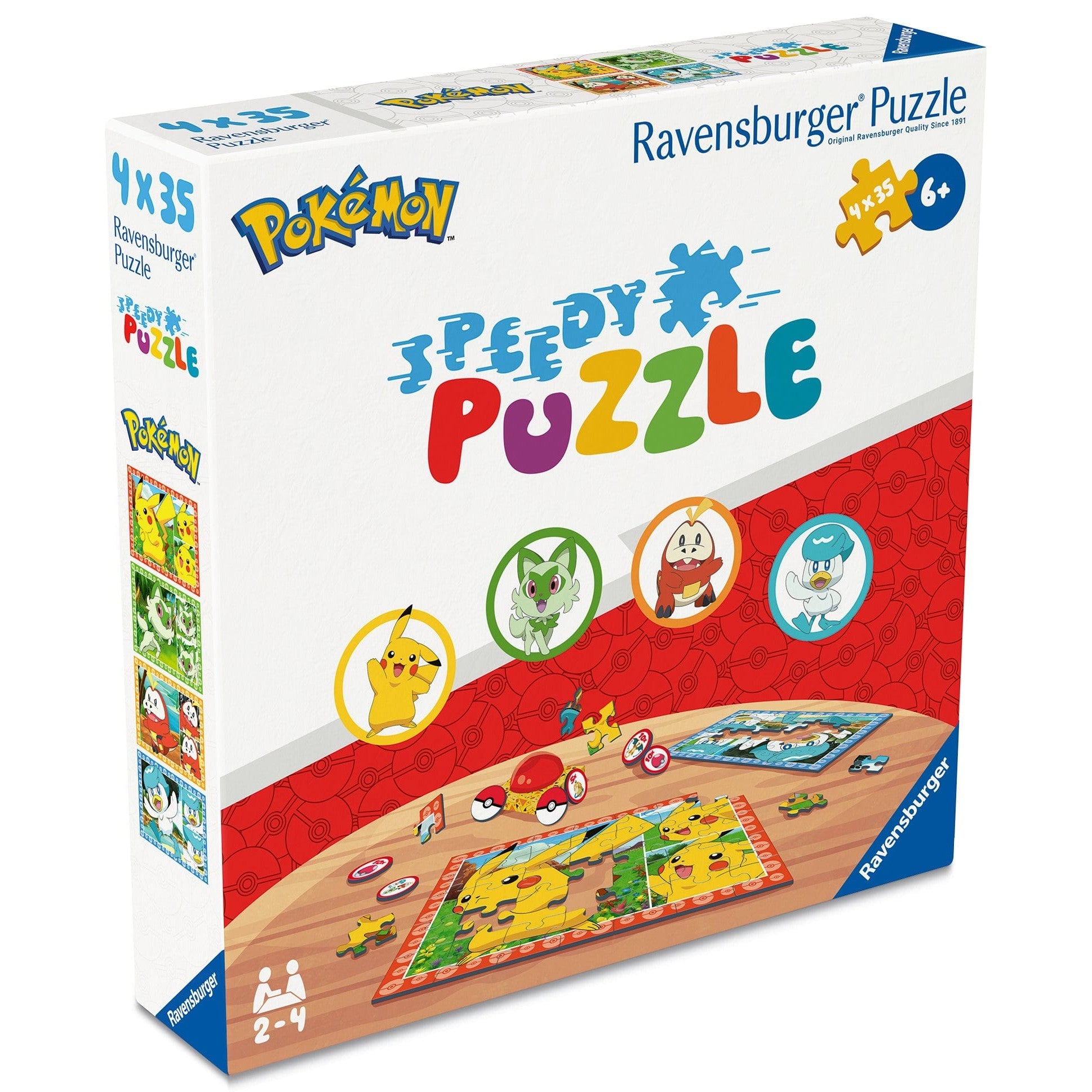 Ravensburger: Pokemon Speedy Puzzle 4x35 Piece Jigsaw Puzzle