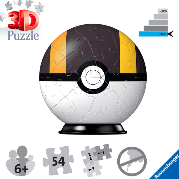 Ravensburger Pokemon Ultra Ball 54 Piece 3D Puzzle 4005556112661