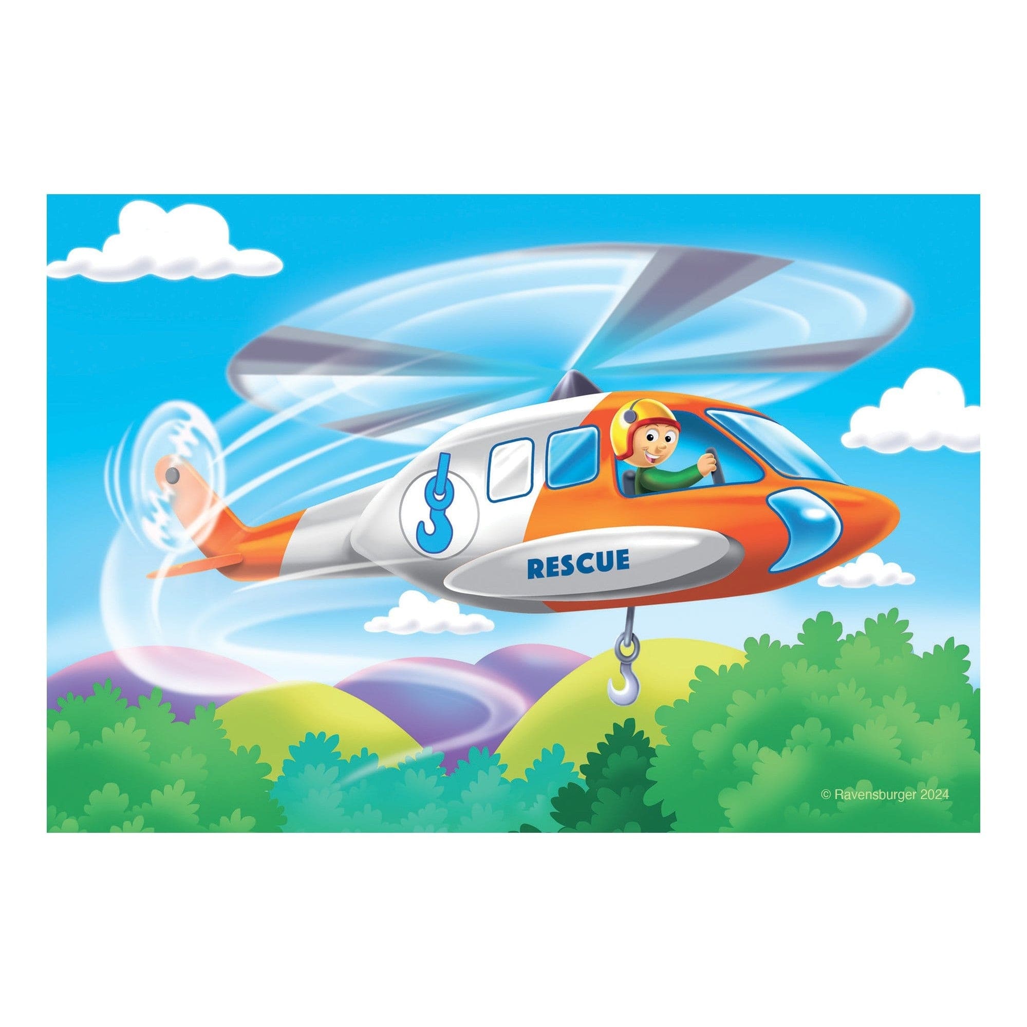 Ravensburger Rescue Vehicles My First Puzzles 2345 Piece Jigsaw Puzzle 4005555040644