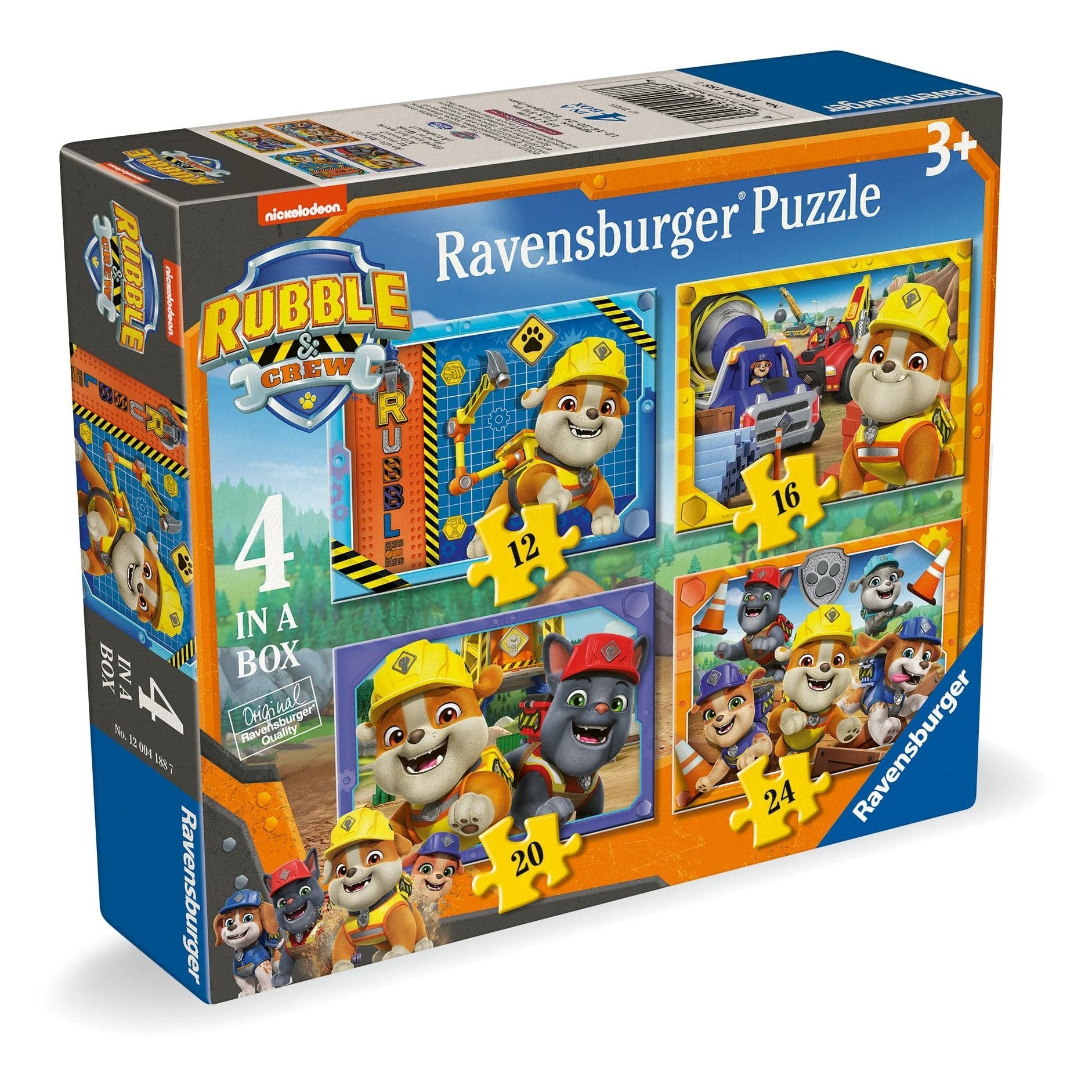 Ravensburger: Rubble and Crew 4 in a Box Memory Game