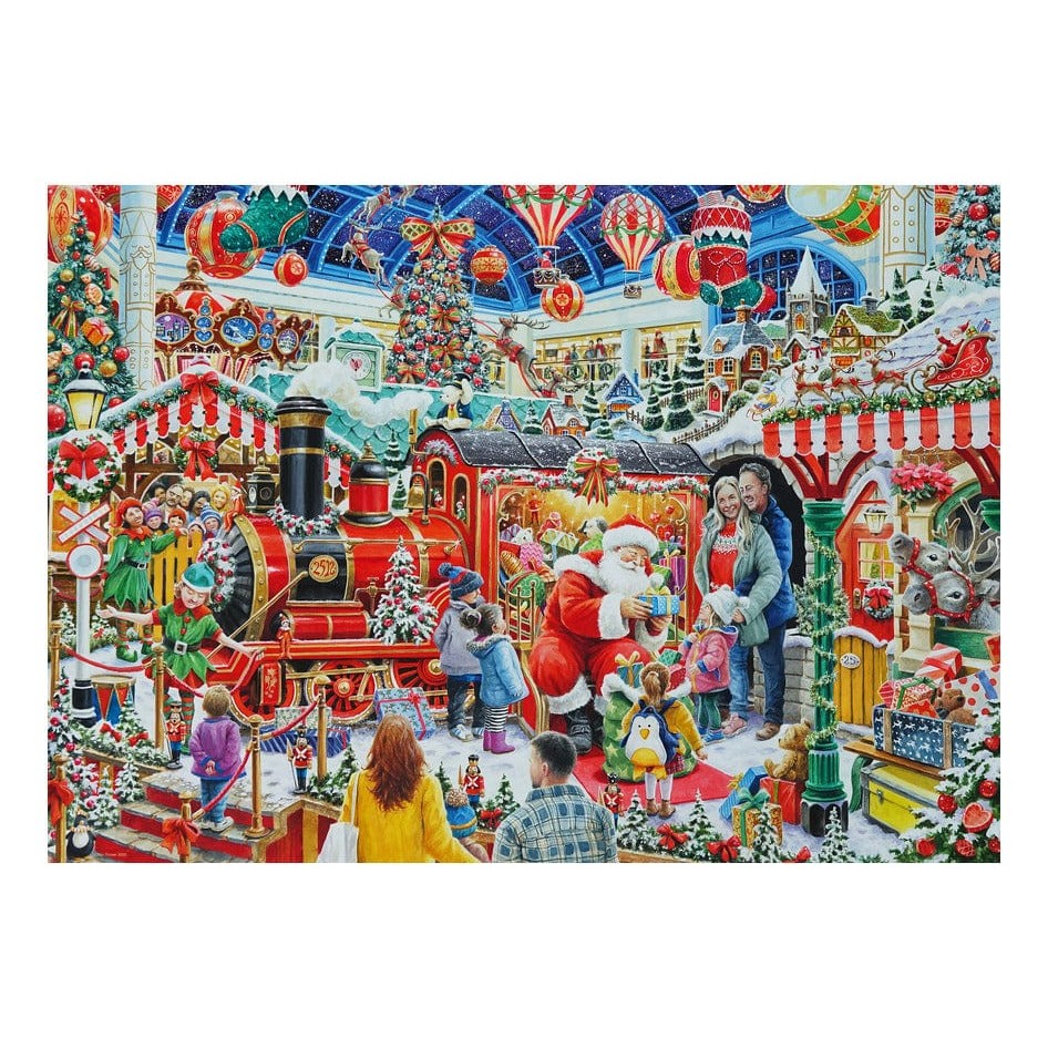 Ravensburger Santa's Steam Train Grotto 1000pc Puzzle