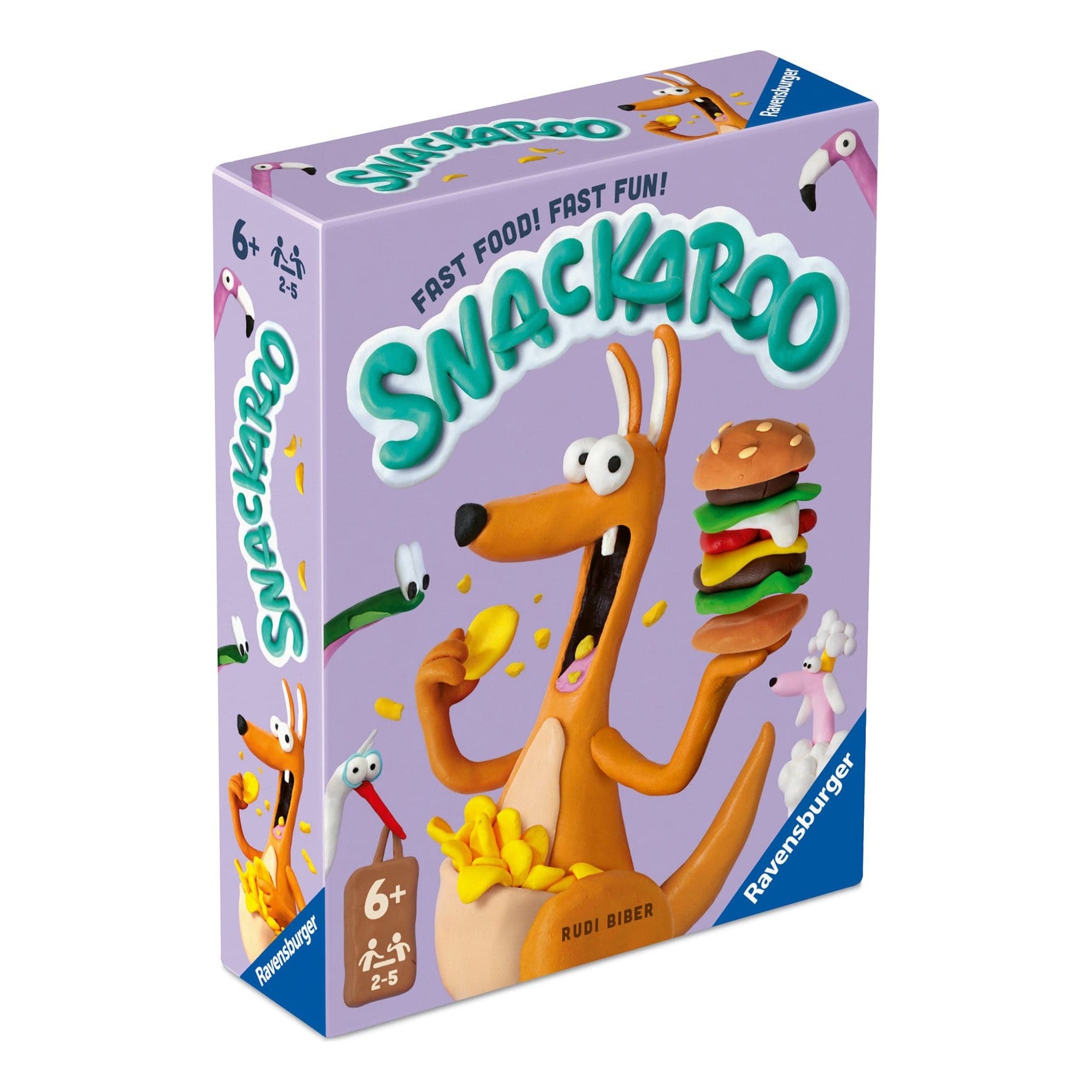 Ravensburger Snackaroo Card Game For 2 To 5 Players Fast Animal Snack Hunt Party 4005556249015