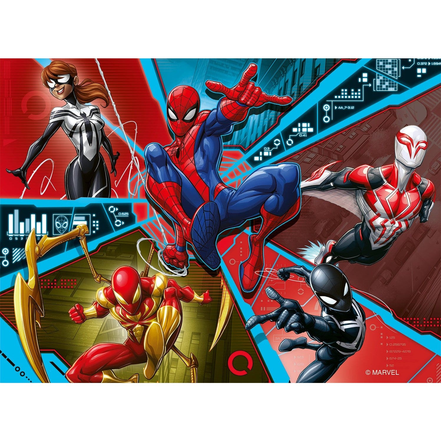 Ravensburger: Spiderman 4 in a Box Memory Game