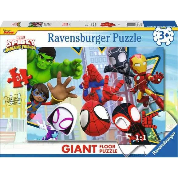 Ravensburger - Spidey Friends, Giant floor Puzzle - 24 Pieces Puzzle 4005556031825