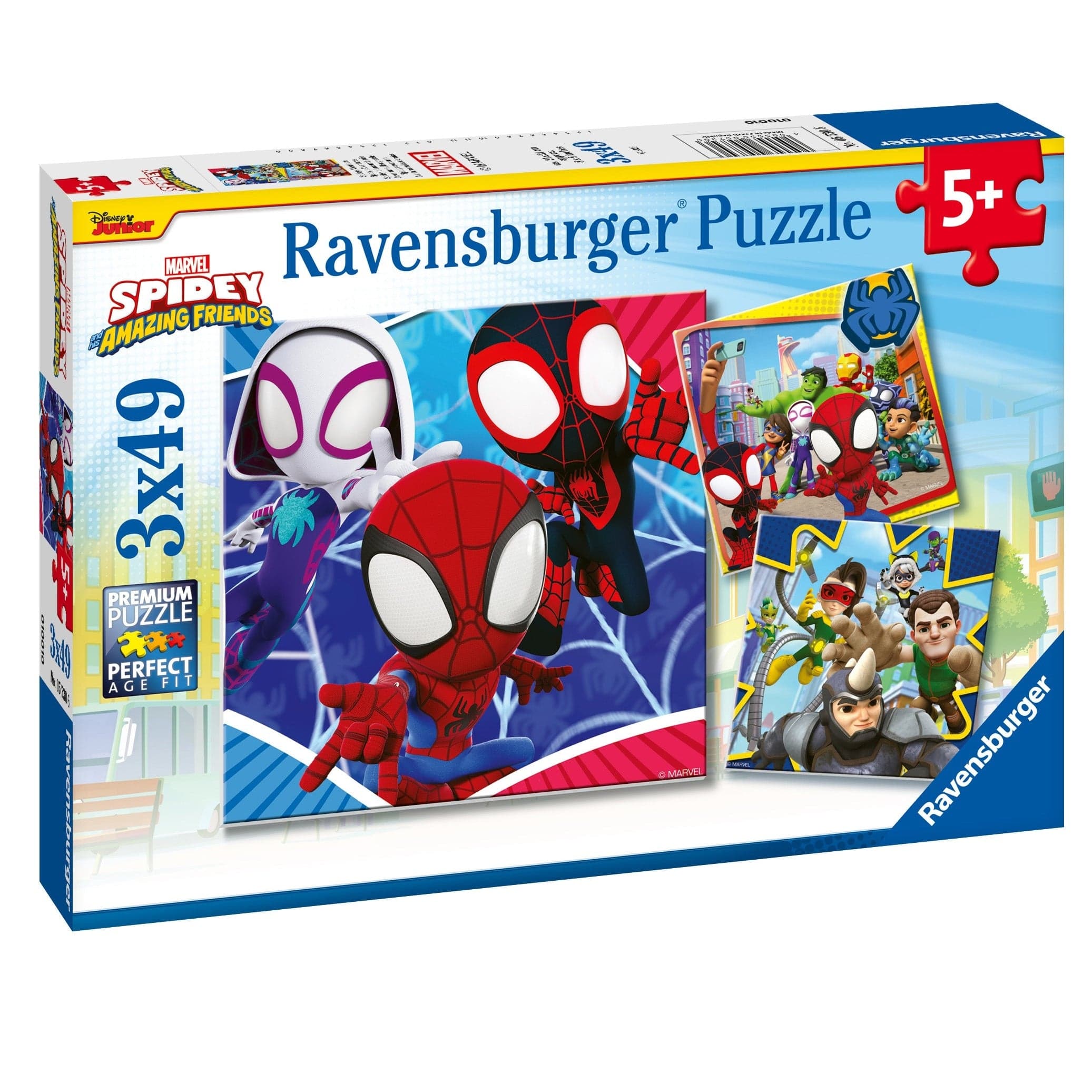 Ravensburger Spidey & His Amazing Friends 3x49pc Jigsaw Puzzle 4005556057306