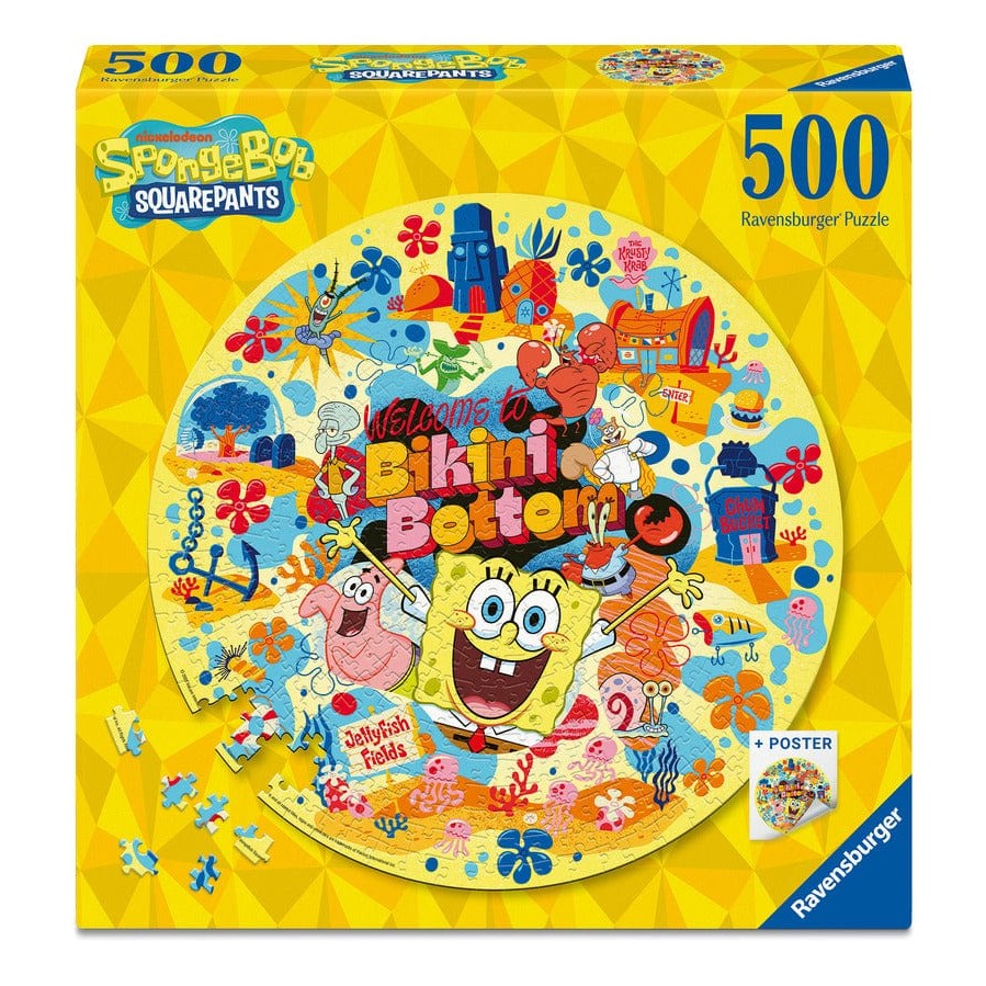 Ravensburger: Spongebob Squarepants Circular 500pc Jigsaw Puzzle