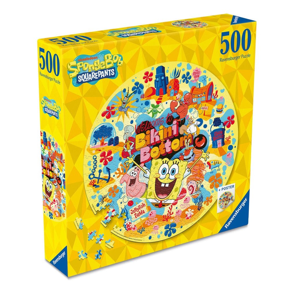 Ravensburger: Spongebob Squarepants Circular 500pc Jigsaw Puzzle