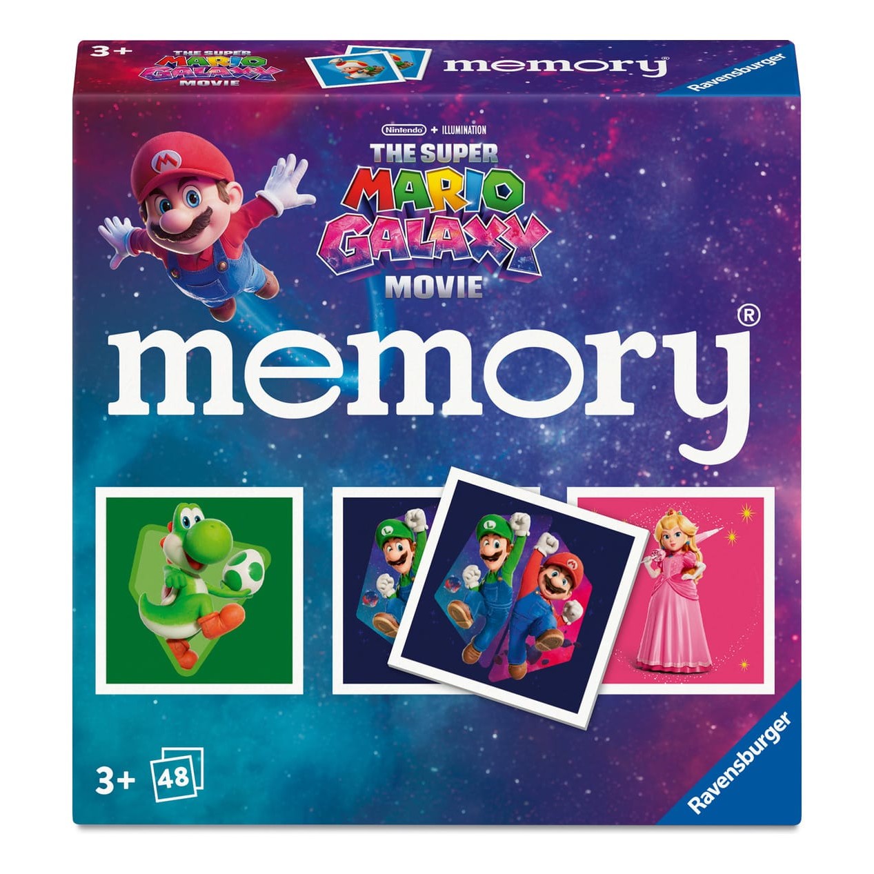 Ravensburger Super Mario Galaxy Mini Memory Card Game For Kids Family Game With Colorful Mario Artwork 4005556251063