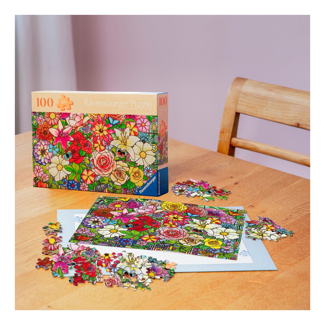 Ravensburger Tiffany Flowers 100pc Puzzle