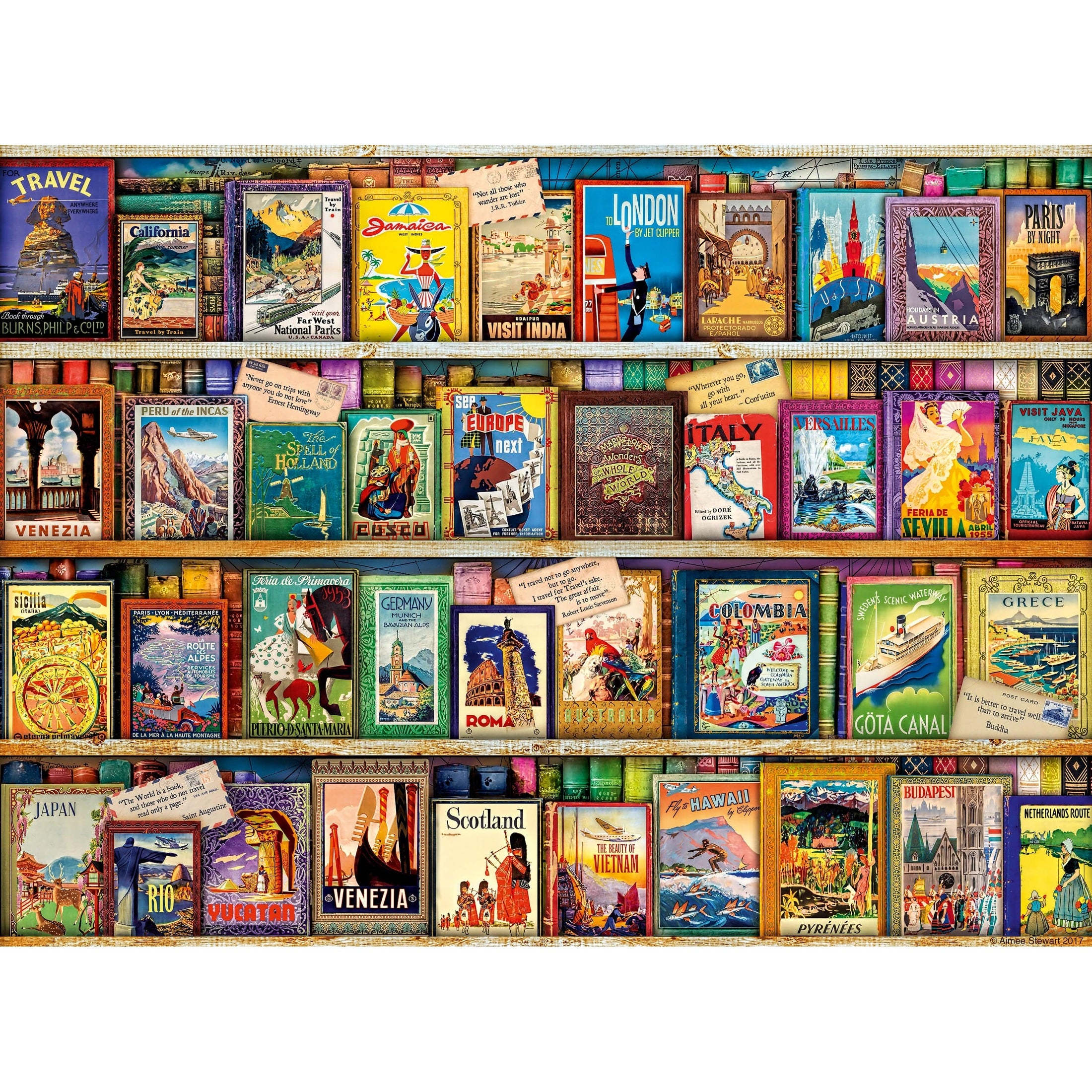 Ravensburger Vintage Library Aimee Stewart 500pc Puzzle