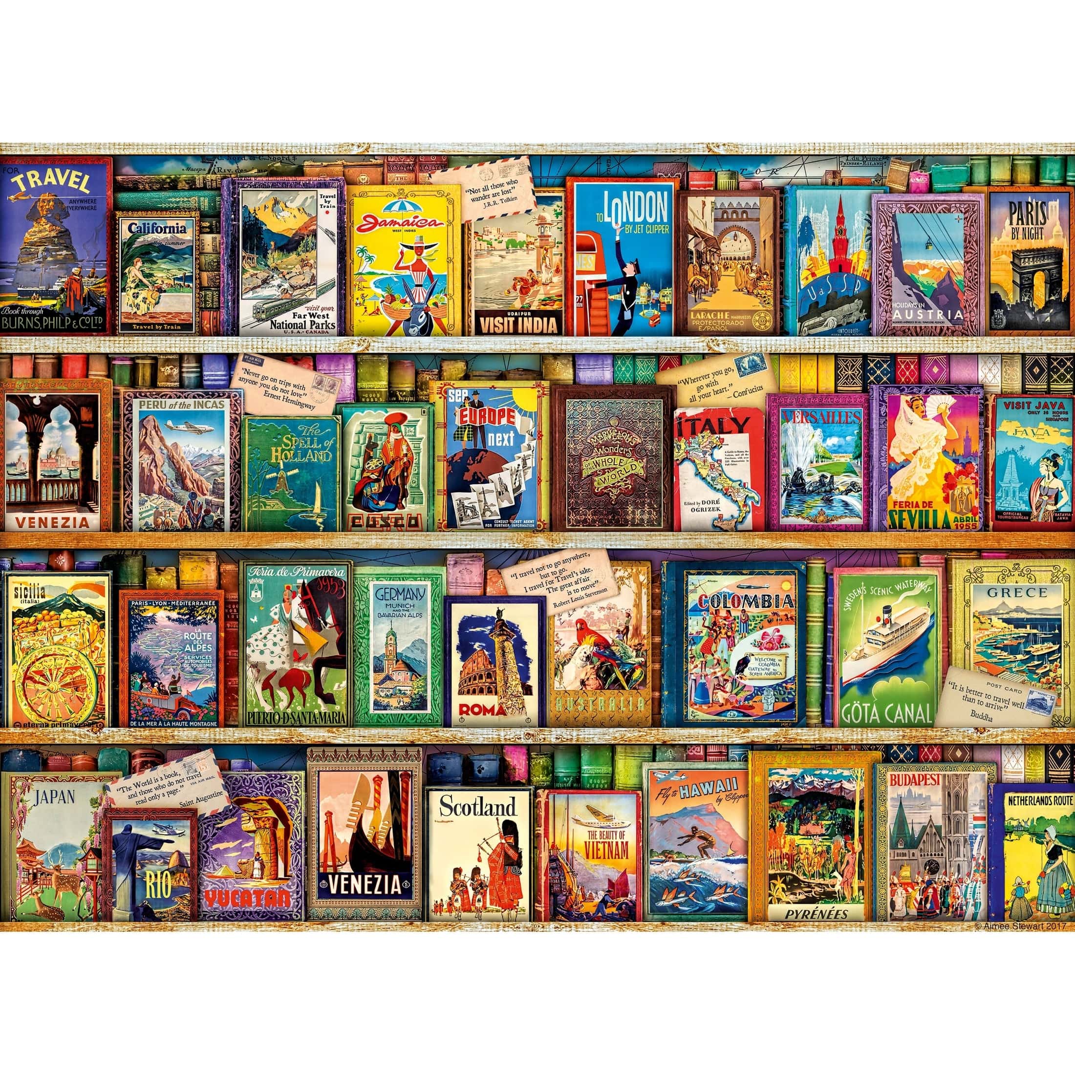Ravensburger Vintage Travel Aimee Stewart 500pc Jigsaw Puzzle 4005555005087