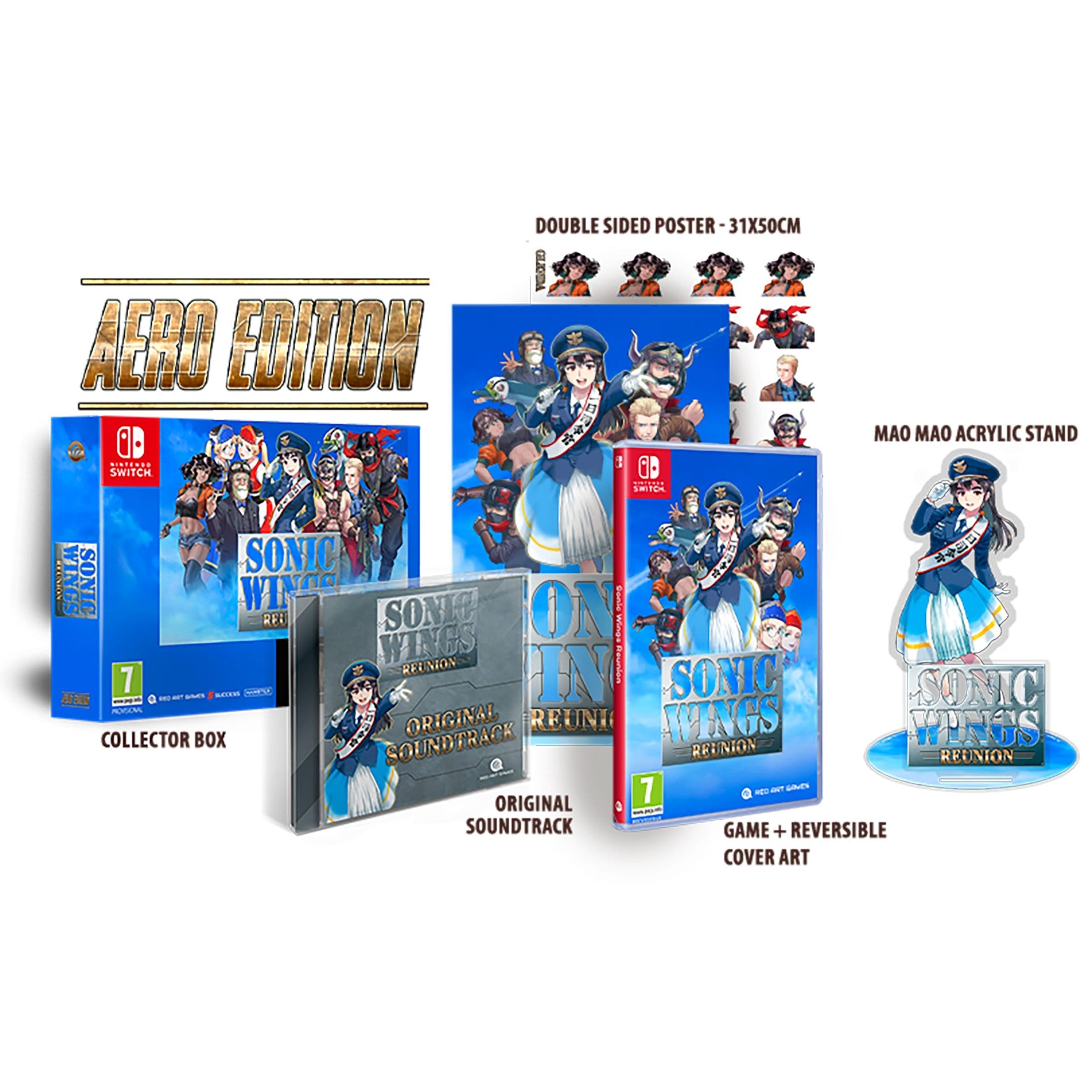 Sonic Wings Reunion Aero Edition Collector's Box - Nintendo Switch (Game Cartridge) 3760328374982