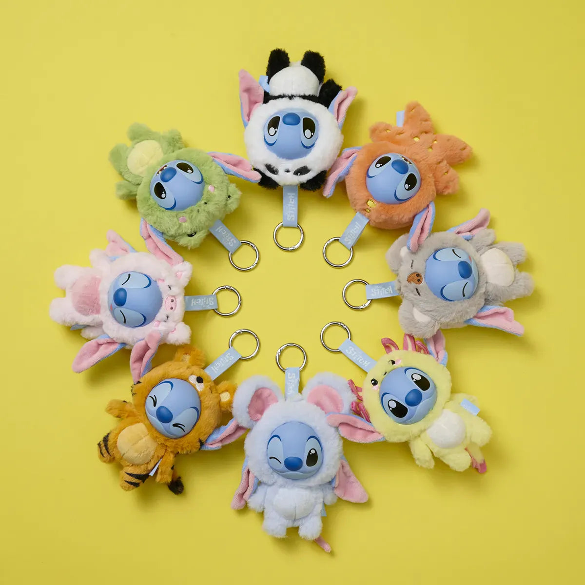Disney Stitch YuYus Plush Key Ring 12cm (1 Mystery Box Selected at Random) 5400868040067