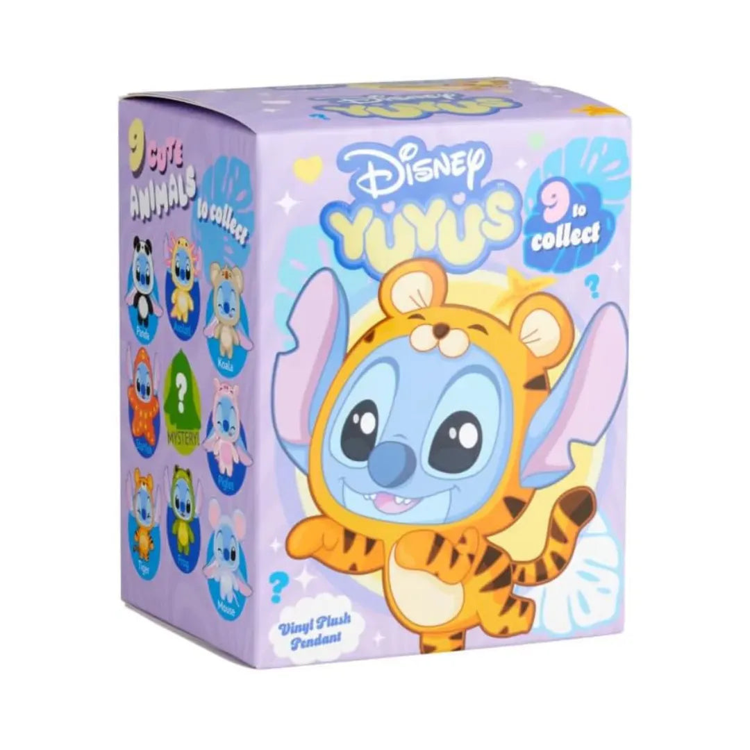 Disney Stitch YuYus Plush Key Ring 12cm (1 Mystery Box Selected at Random) 5400868040067