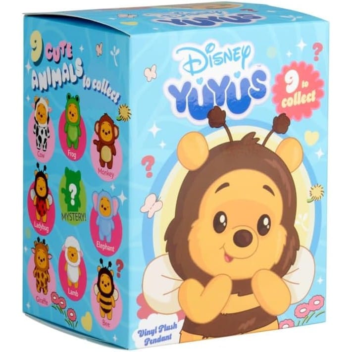 Disney Winnie the Pooh YuYus Plush Key Ring 12cm (1 Mystery Box Selected at Random) 5400868040074