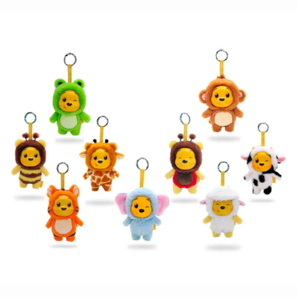 Disney Winnie the Pooh YuYus Plush Key Ring 12cm (1 Mystery Box Selected at Random) 5400868040074