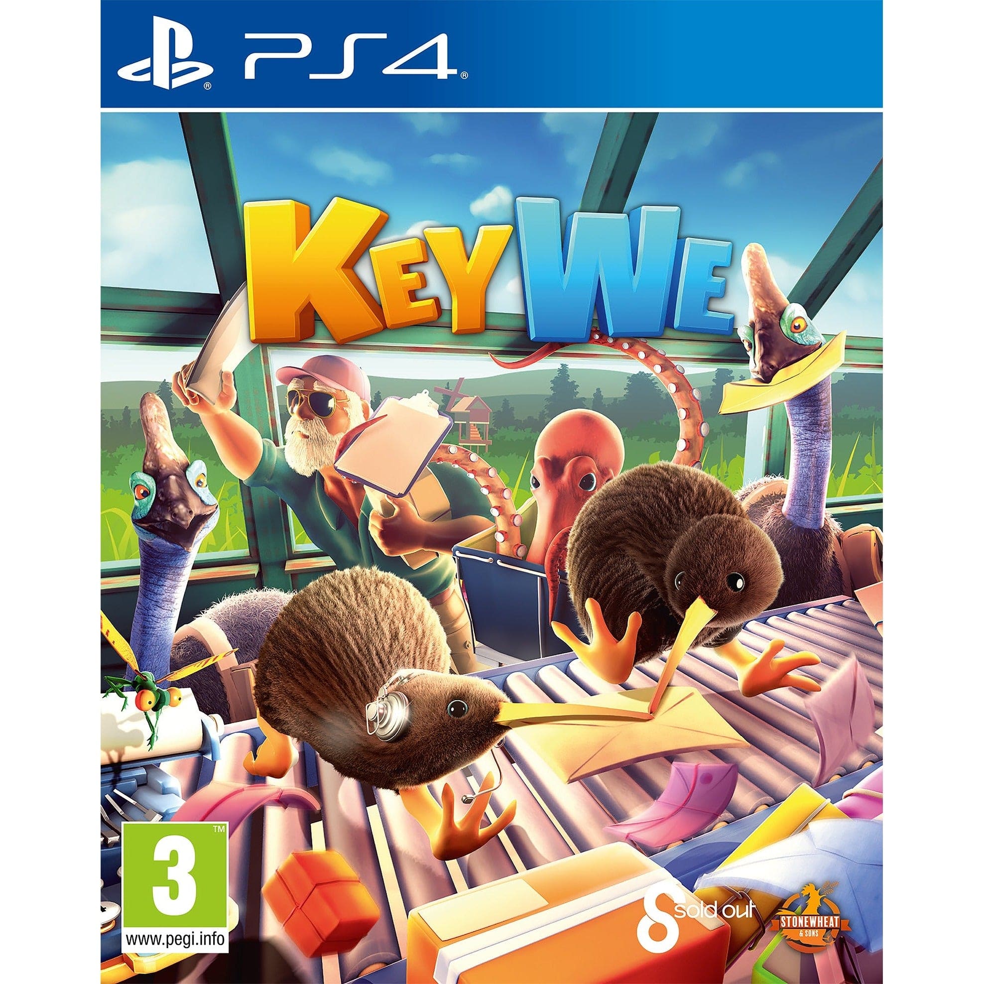 Keywe - Playstation 4 Cute Co-Op Postal Puzzler Game 5056208810588