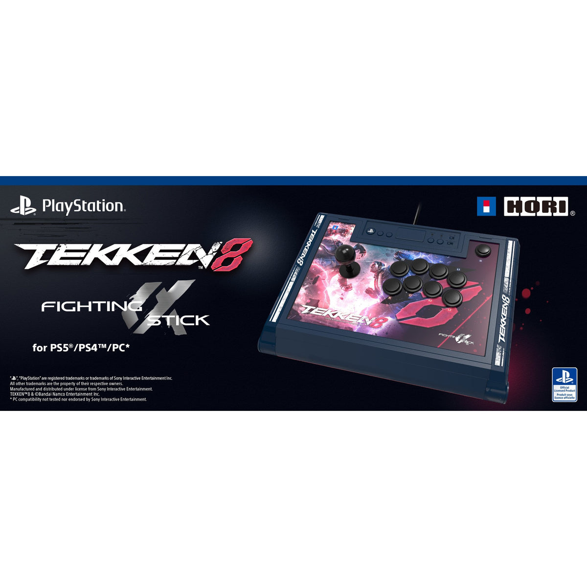 HORI Fighting Stick Alpha Tekken 8 Edition for PS5, PS4 & PC
