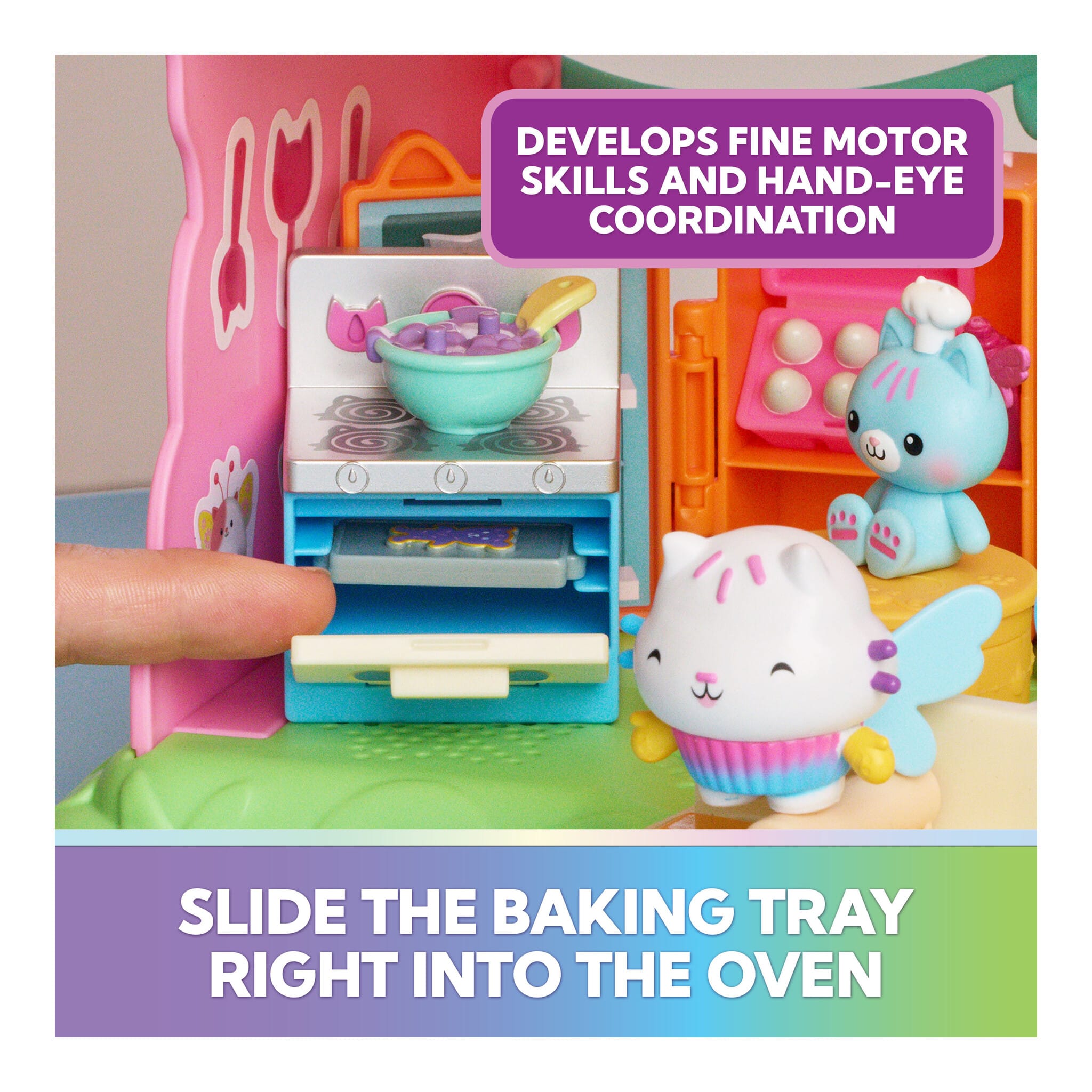 Gabby's Dollhouse Fairylandia Cakey Cat's Fairy Kitchen Set 681147133426