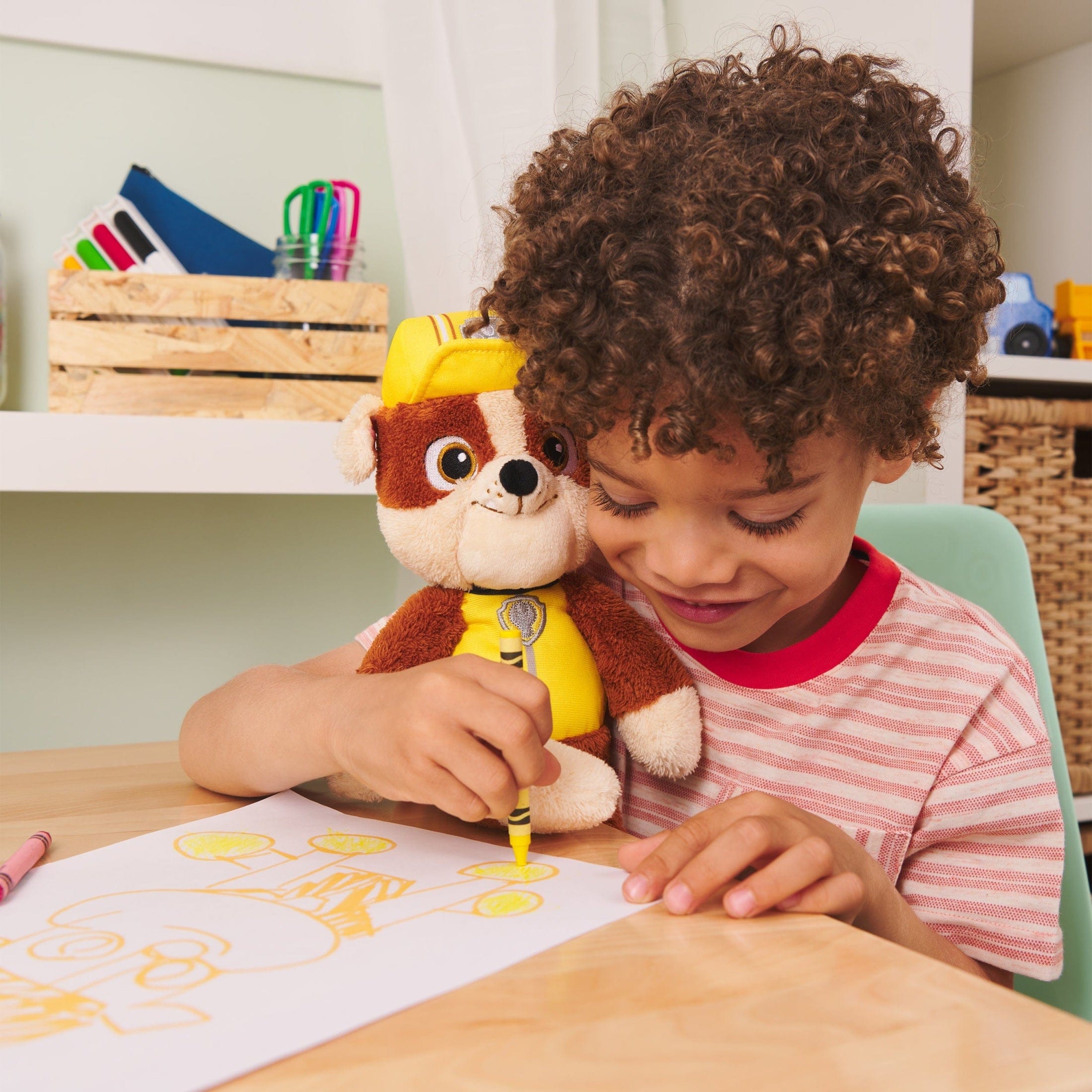 GUND Paw Patrol 13in Take Along Rubble Plush Toy 778988600542