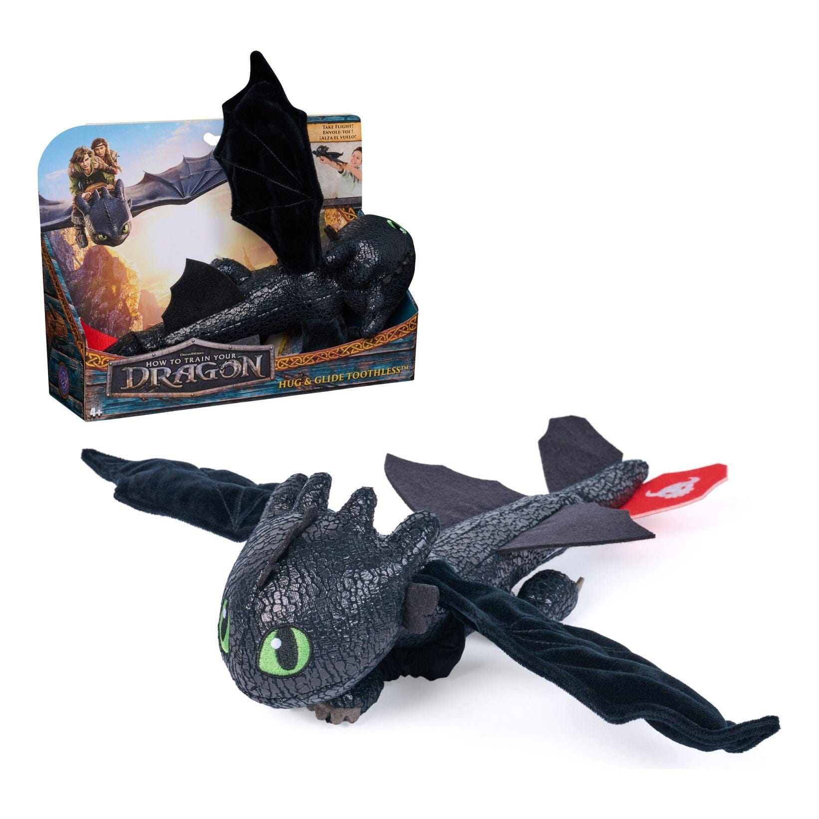 How to Train Your Dragon – 12in Gliding Hug Toothless Plush Toy 681147066878
