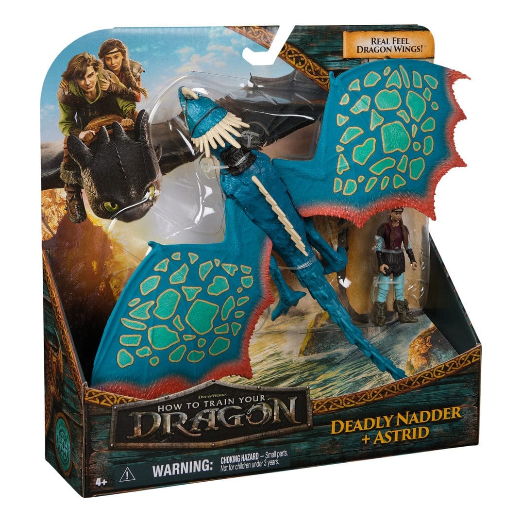 How to Train Your Dragon - Viking & Dragon-Deadly Nadder Playset 681147083066
