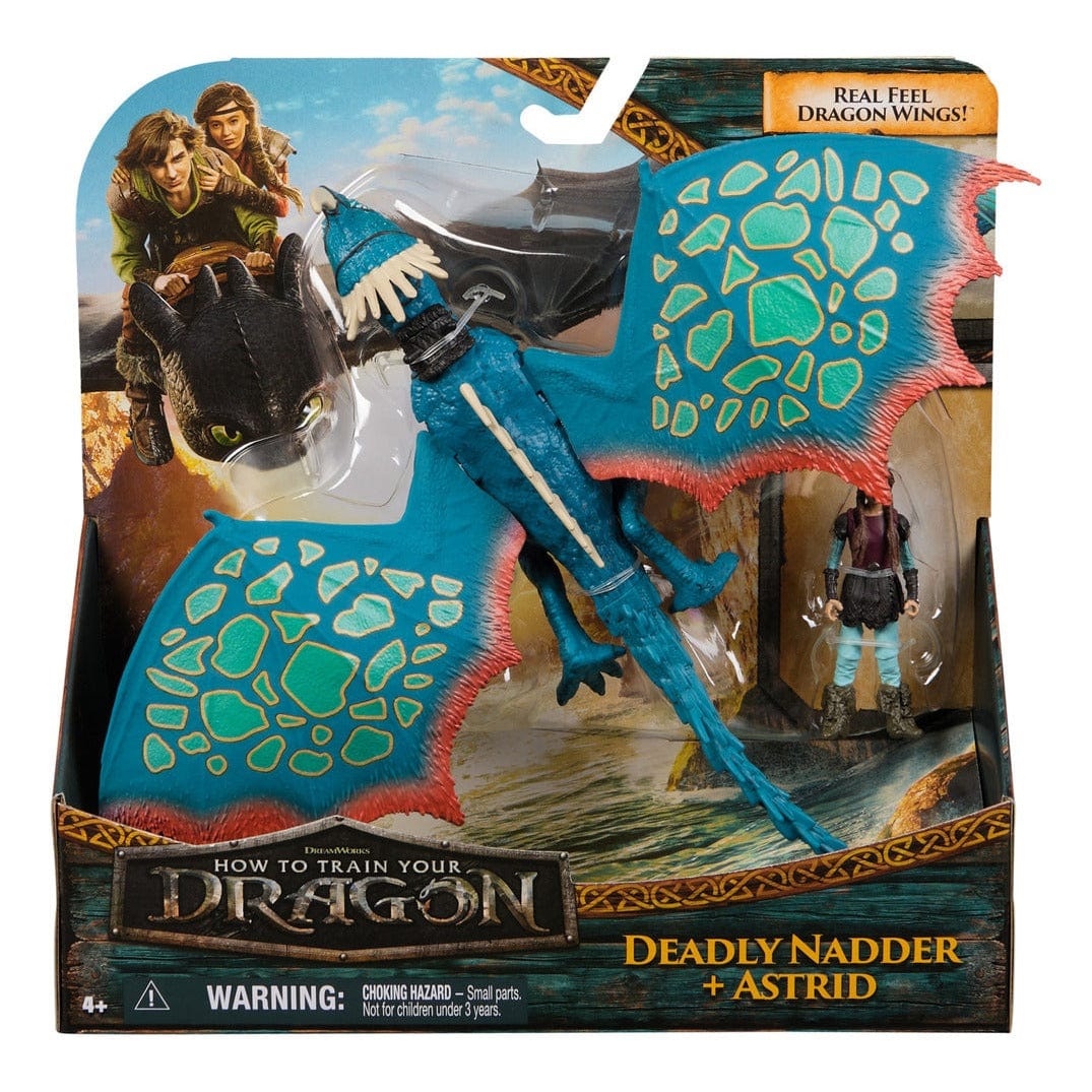How to Train Your Dragon - Viking & Dragon-Deadly Nadder Playset 681147083066