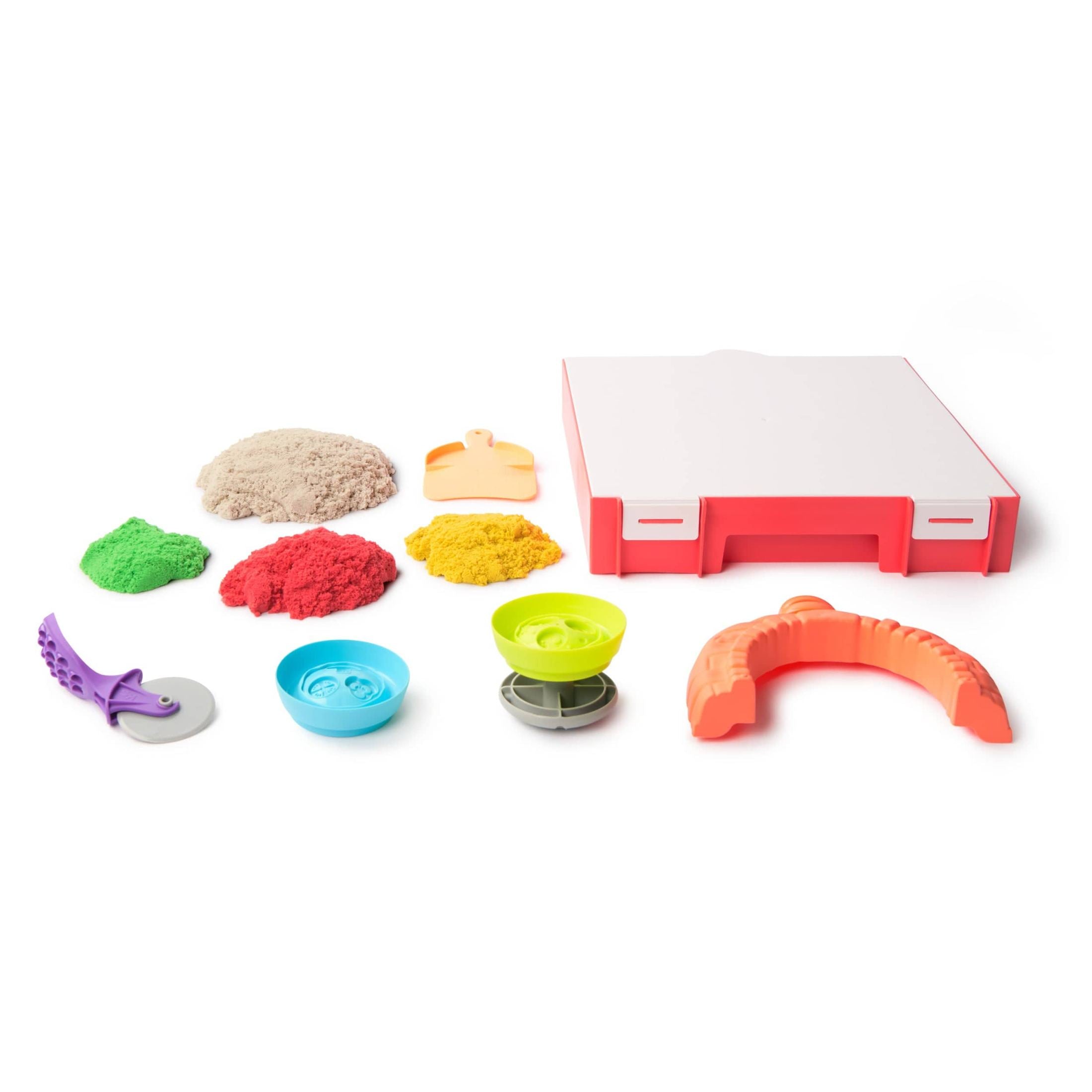 Kinetic Sand Squish Pizza Creative Play Set for Kids