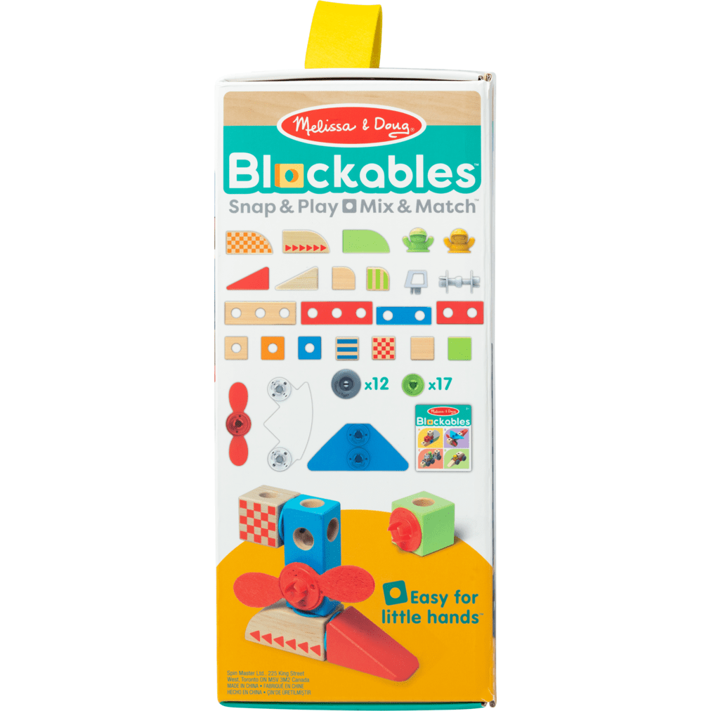 Melissa And Doug Blockables Vehicles Building Set Playset