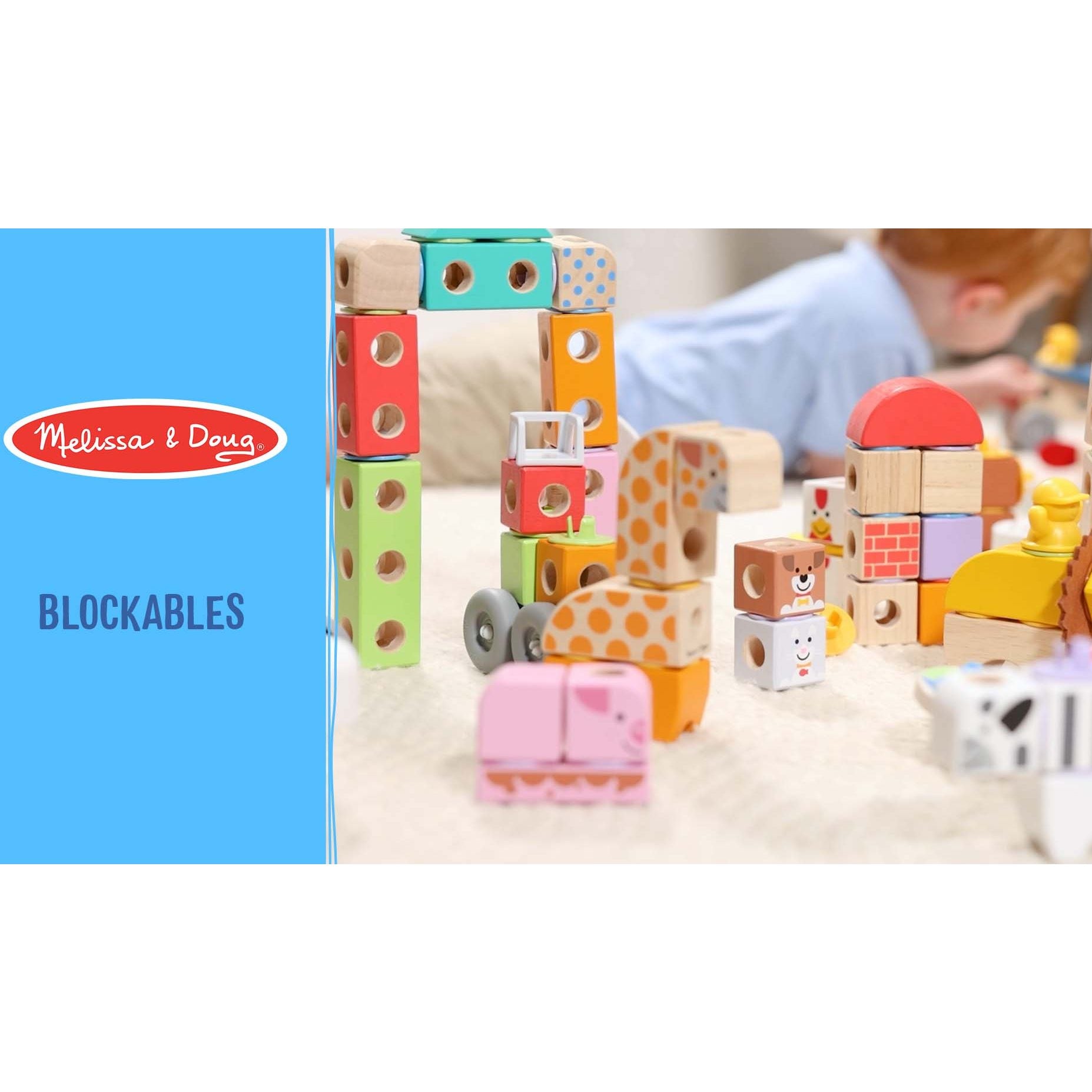 Melissa And Doug Blockables Vehicles Building Set Playset