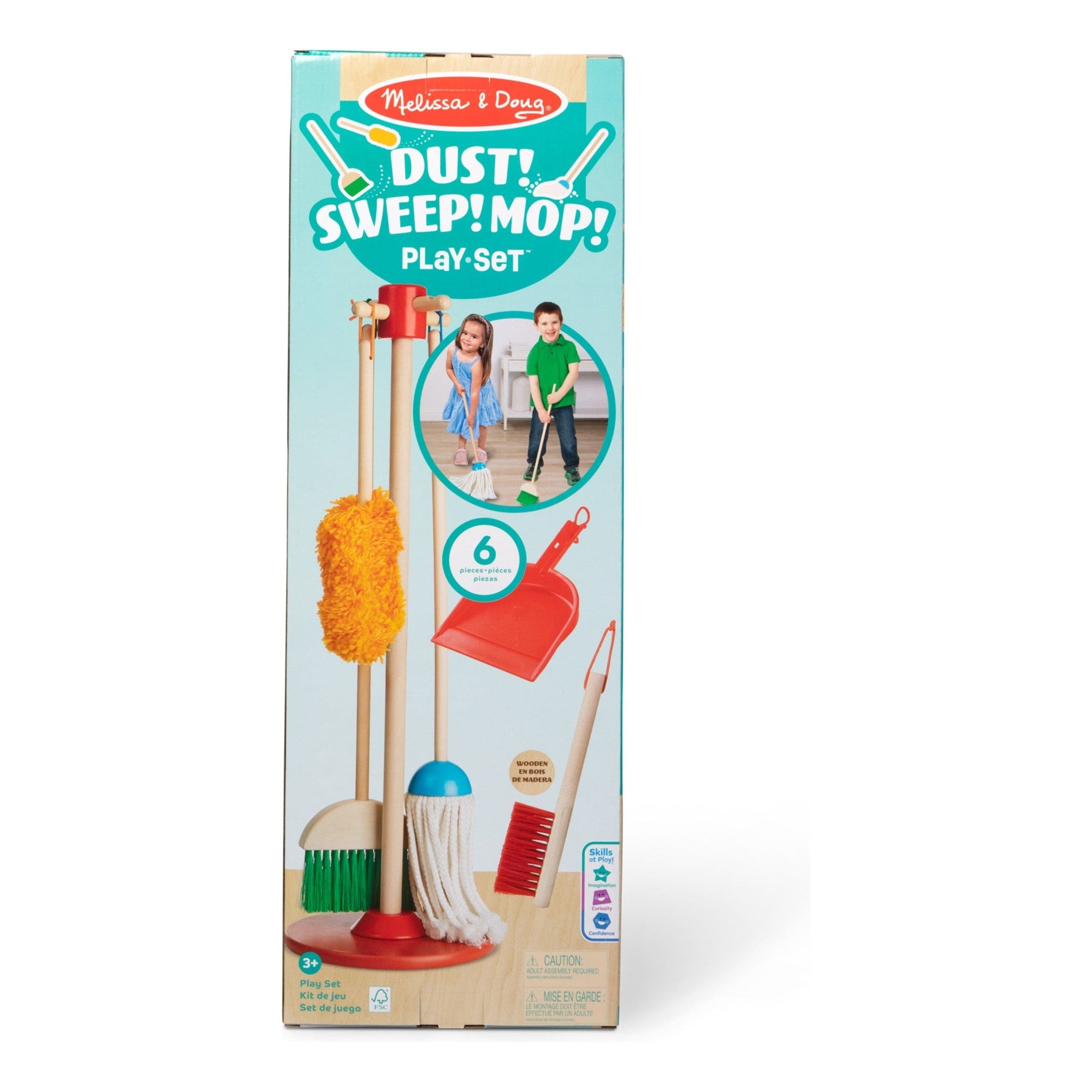 Melissa And Doug Dust Sweep Mop Cleaning Toy Educational