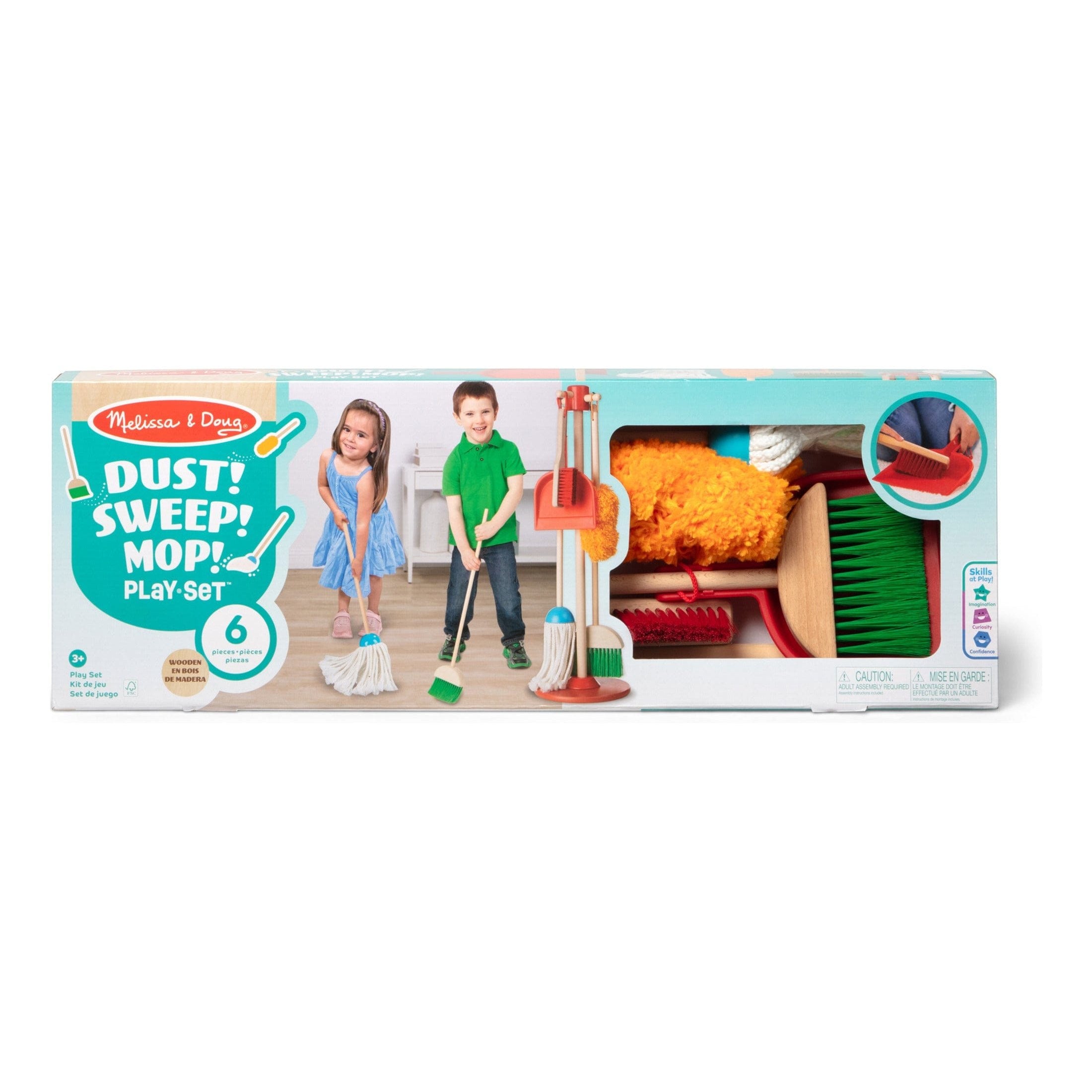 Melissa And Doug Dust Sweep Mop Cleaning Toy Educational